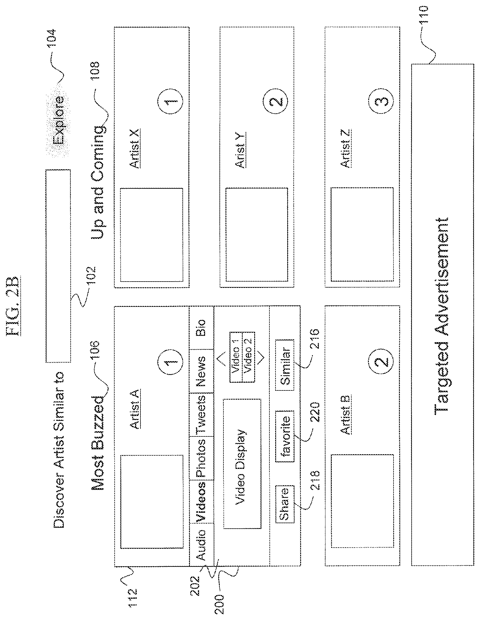 Patent US11810133 Figure 3 – Systems and methods for discovering artists