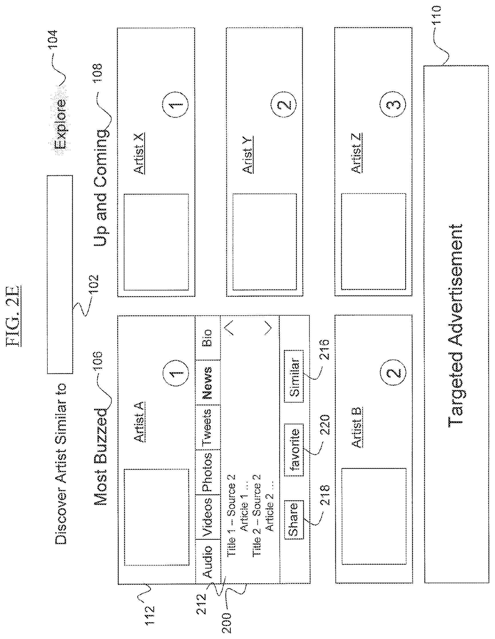 Patent US11810133 Figure 6 – Systems and methods for discovering artists