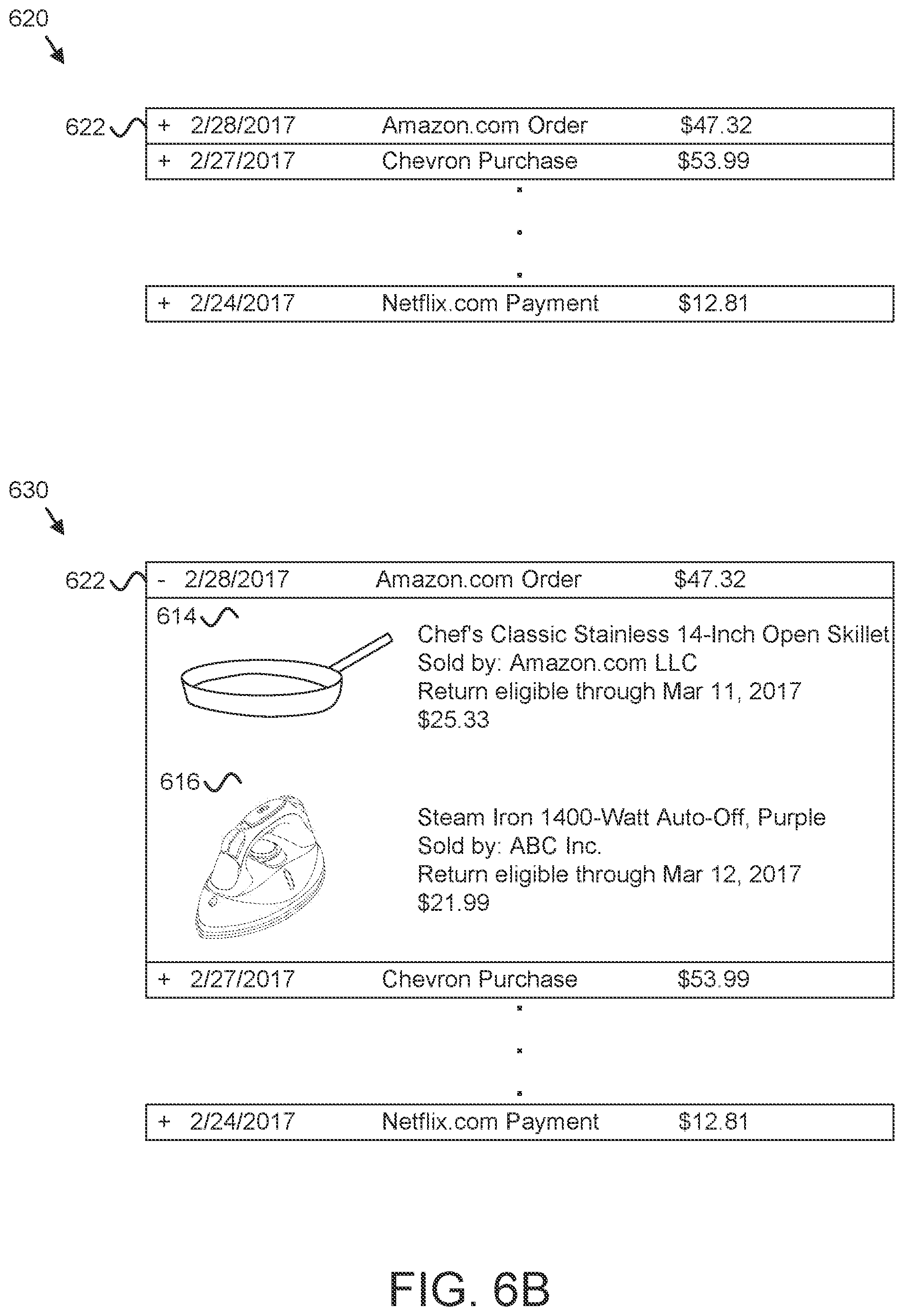 Patent US11810167 Figure 10 – Item level data aggregation