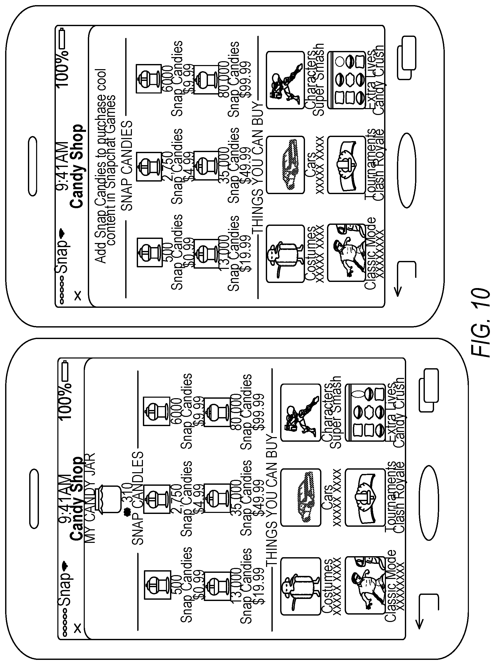 Patent US11810169 Figure 11 – Virtual currency in a native application environment