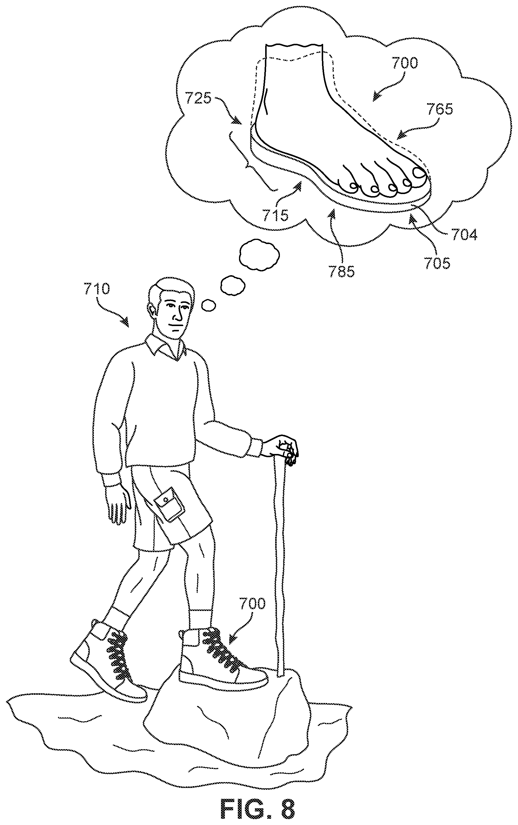 Patent US11810172 Figure 7 – System for customizing heel cushioning in articles of footwear