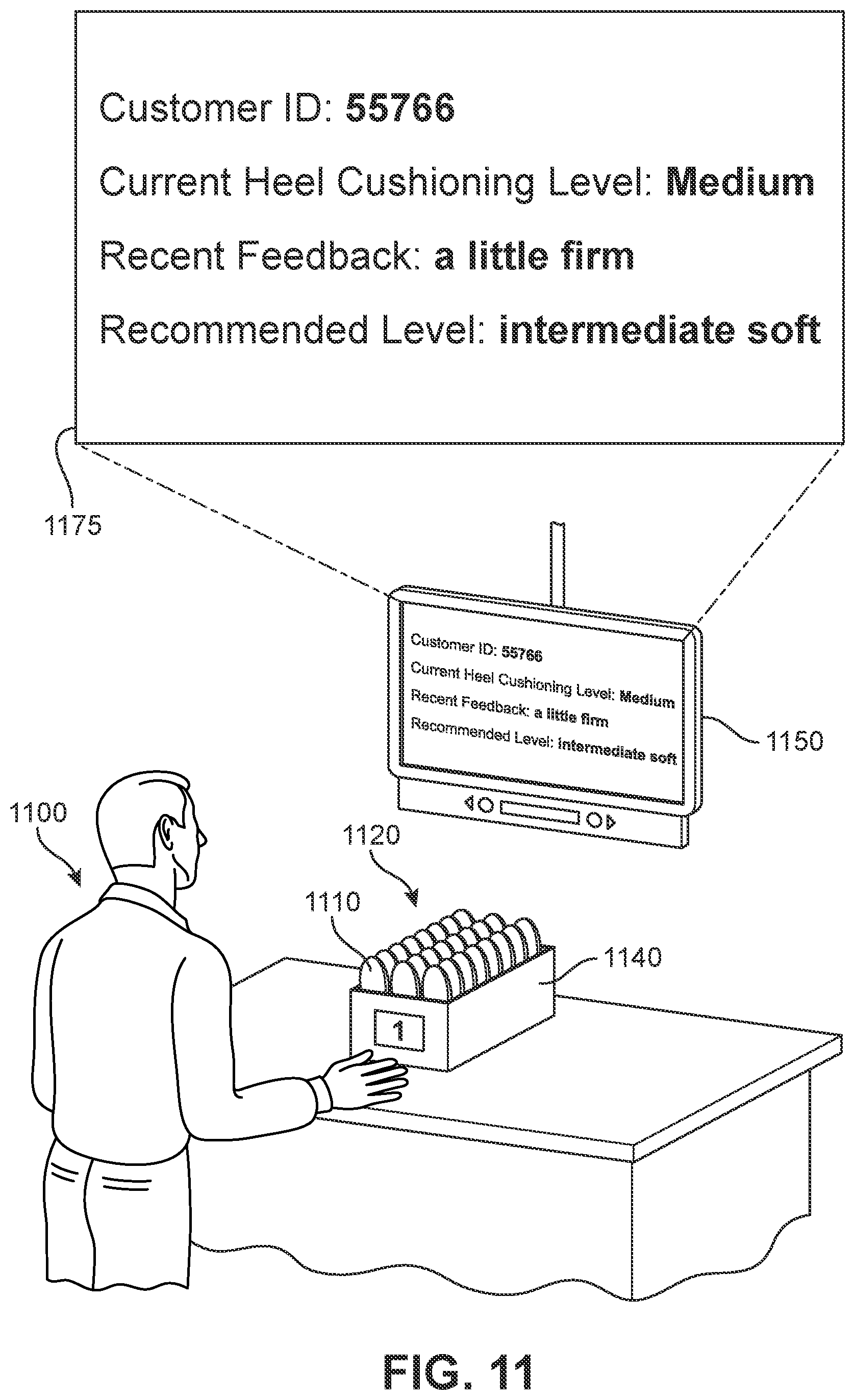 Patent US11810172 Figure 10 – System for customizing heel cushioning in articles of footwear