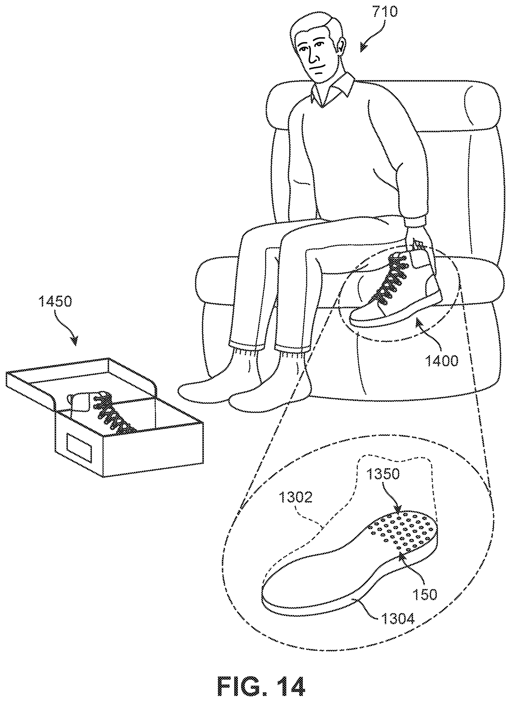 Patent US11810172 Figure 13 – System for customizing heel cushioning in articles of footwear
