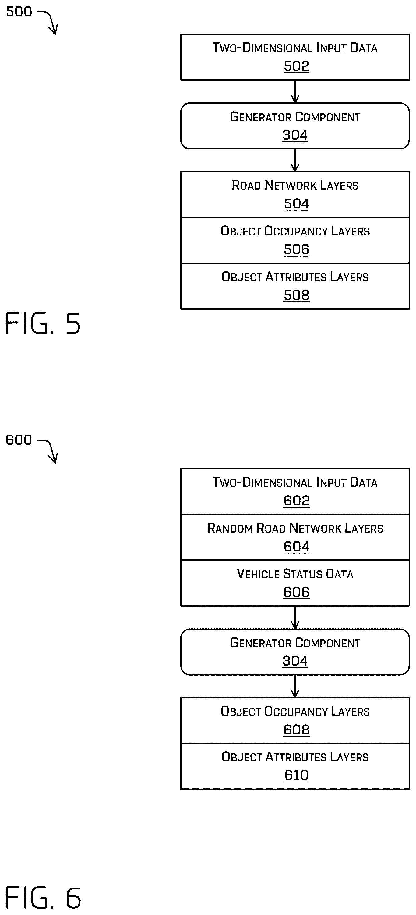 Patent US11810225 Figure 5 – Top-down scene generation