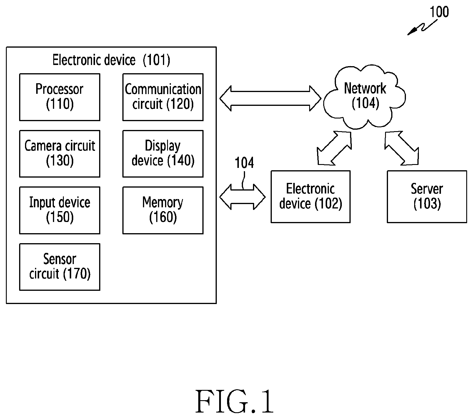 Patent US11810231 Figure 1 – Electronic device and method for editing content of external device