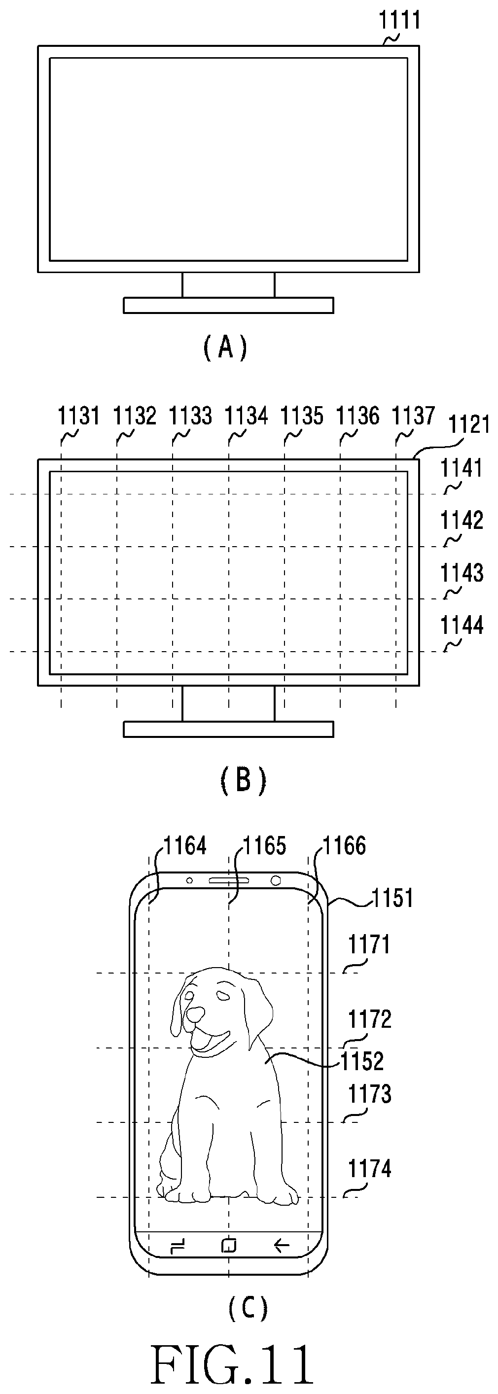 Patent US11810231 Figure 11 – Electronic device and method for editing content of external device