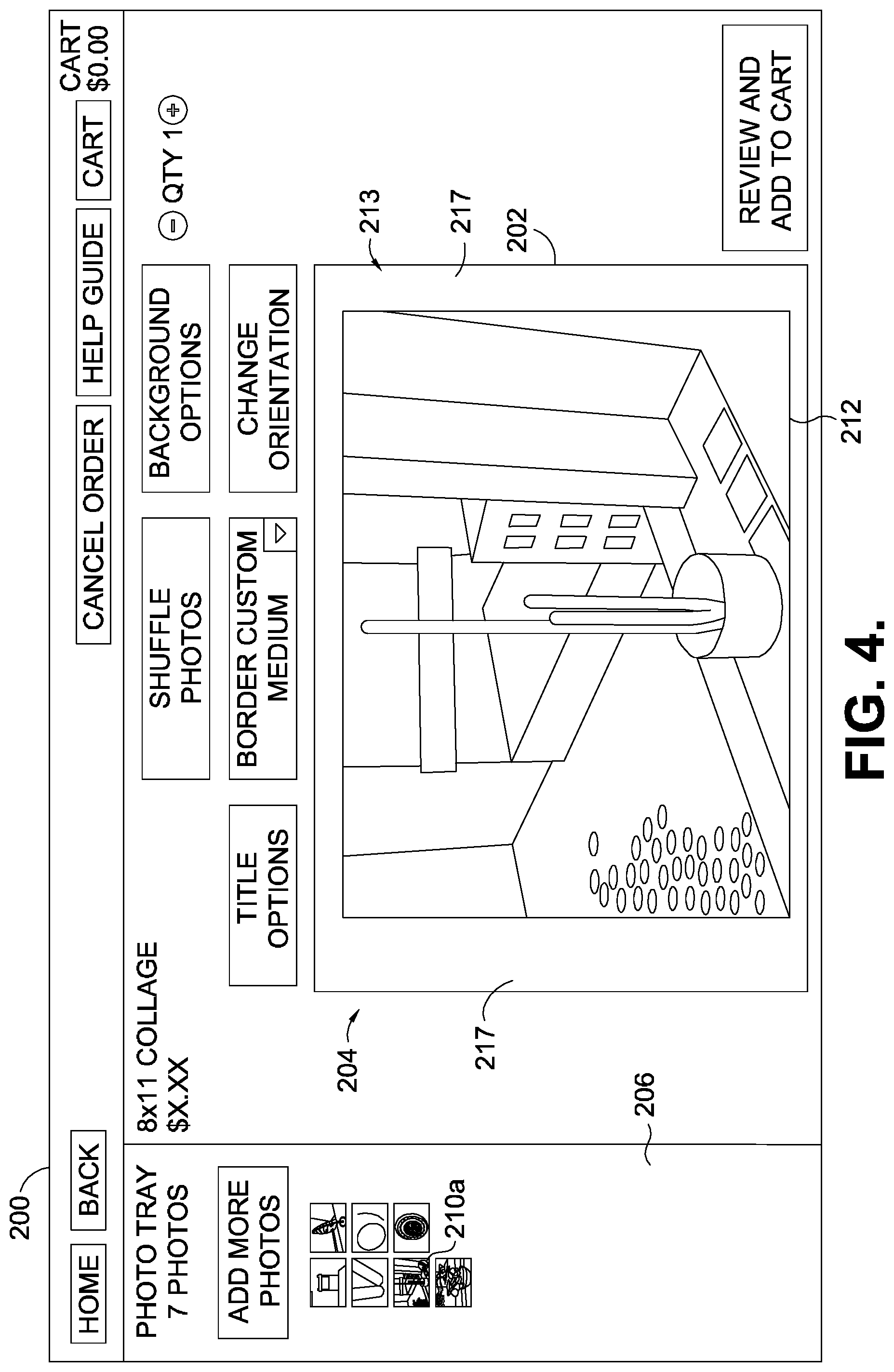 Patent US11810232 Figure 3 – System and method for generating a digital image collage