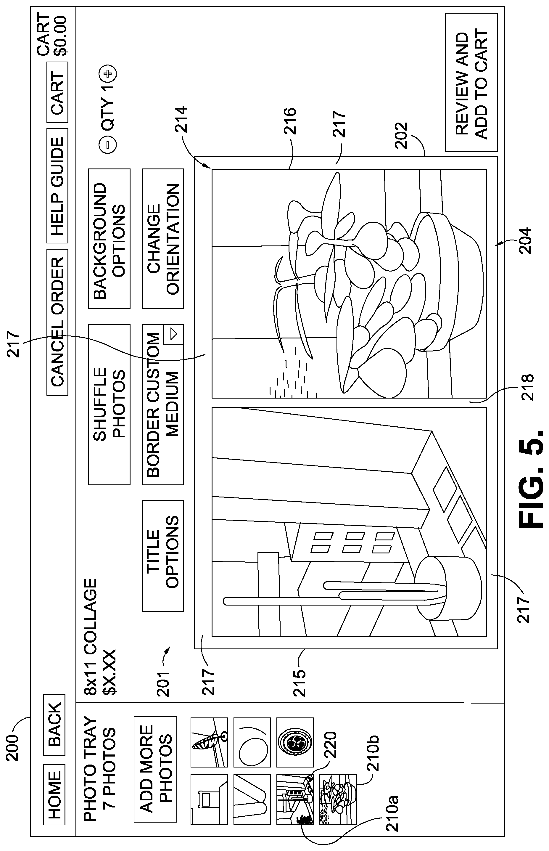 Patent US11810232 Figure 4 – System and method for generating a digital image collage