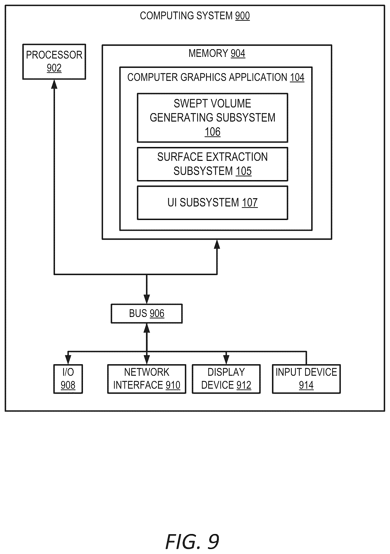 Patent US11810255 Figure 10 – Swept volume determination techniques