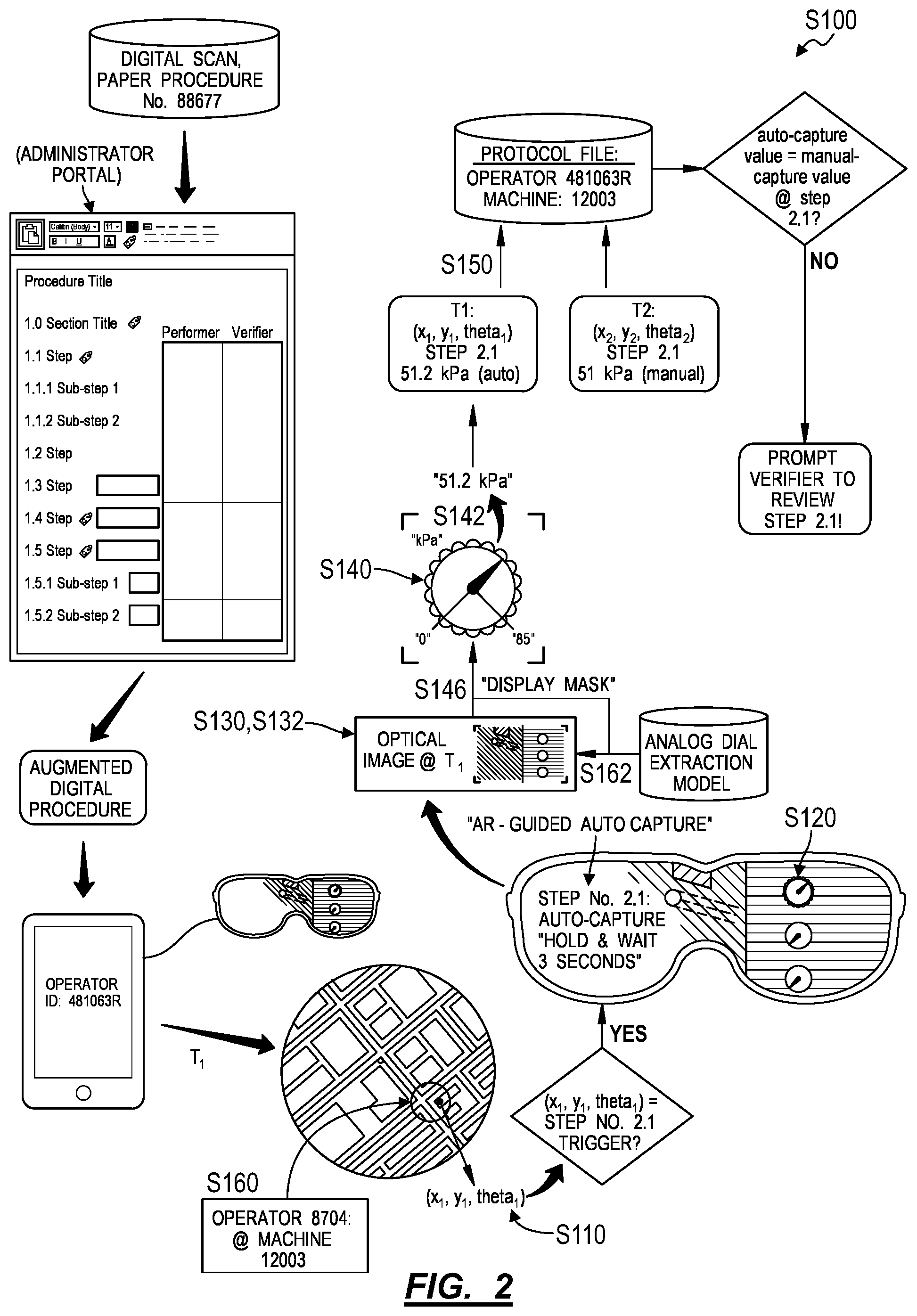 Patent US11810257 Figure 2 – Method for automatically capturing data from non-networked production equipment