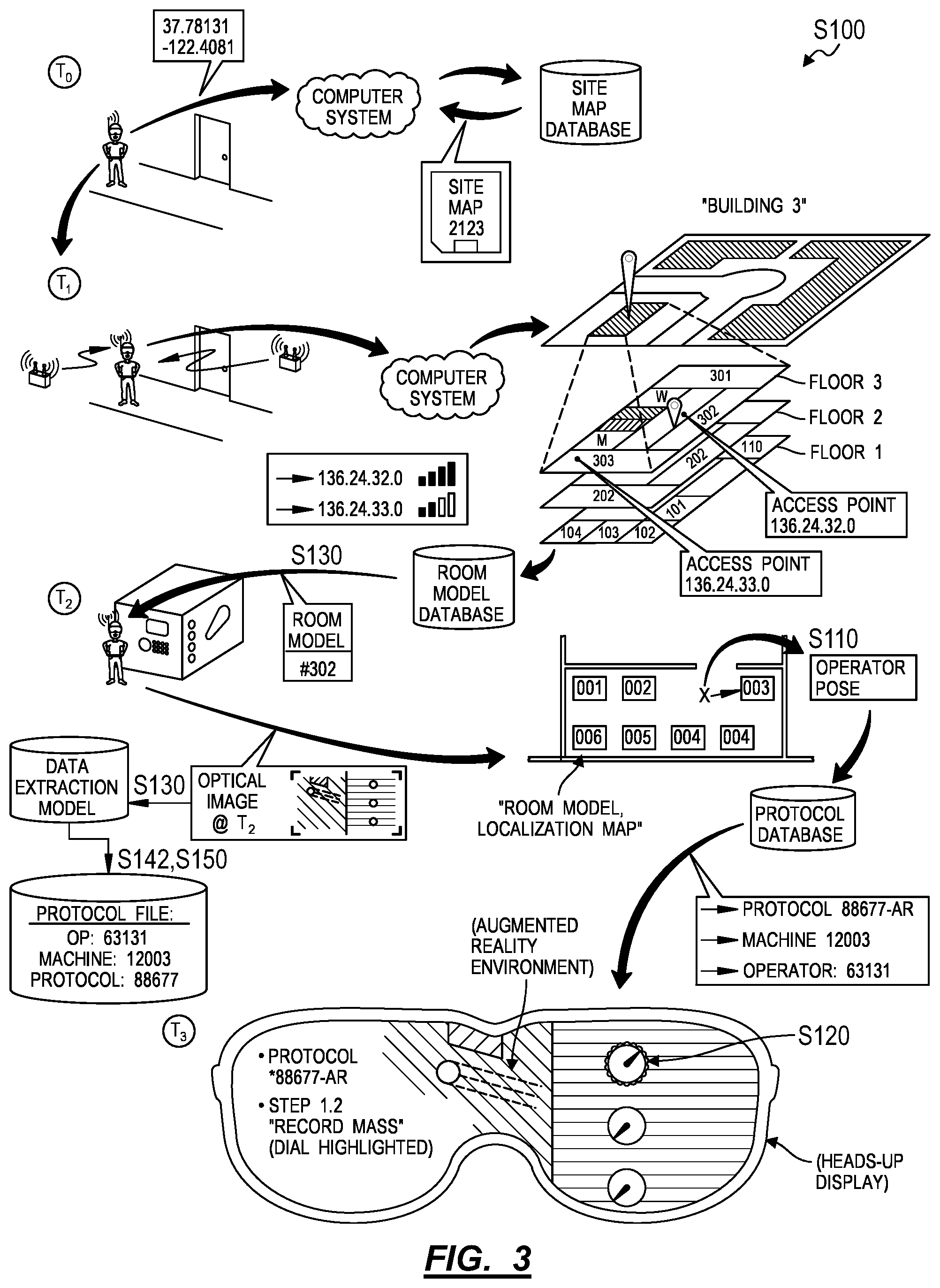 Patent US11810257 Figure 3 – Method for automatically capturing data from non-networked production equipment