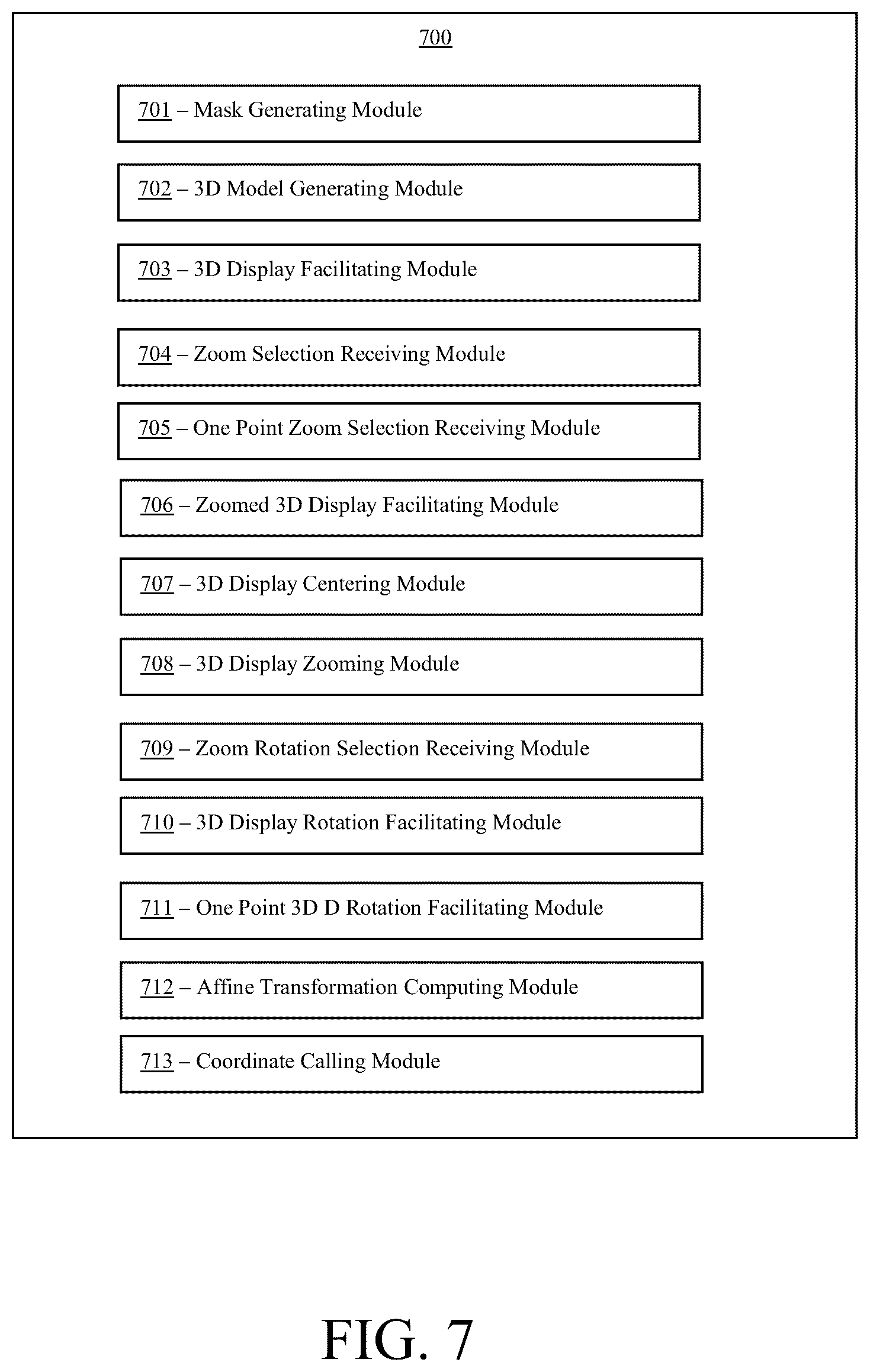 Patent US11810262 Figure 7 – Systems and methods for rotating a 3D display