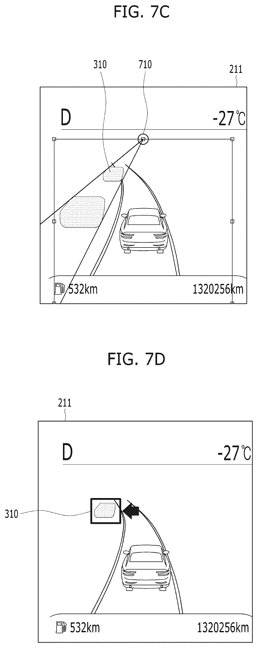 Patent US11810264 Figure 7 – Driving environment display device for vehicles and method of controlling the same