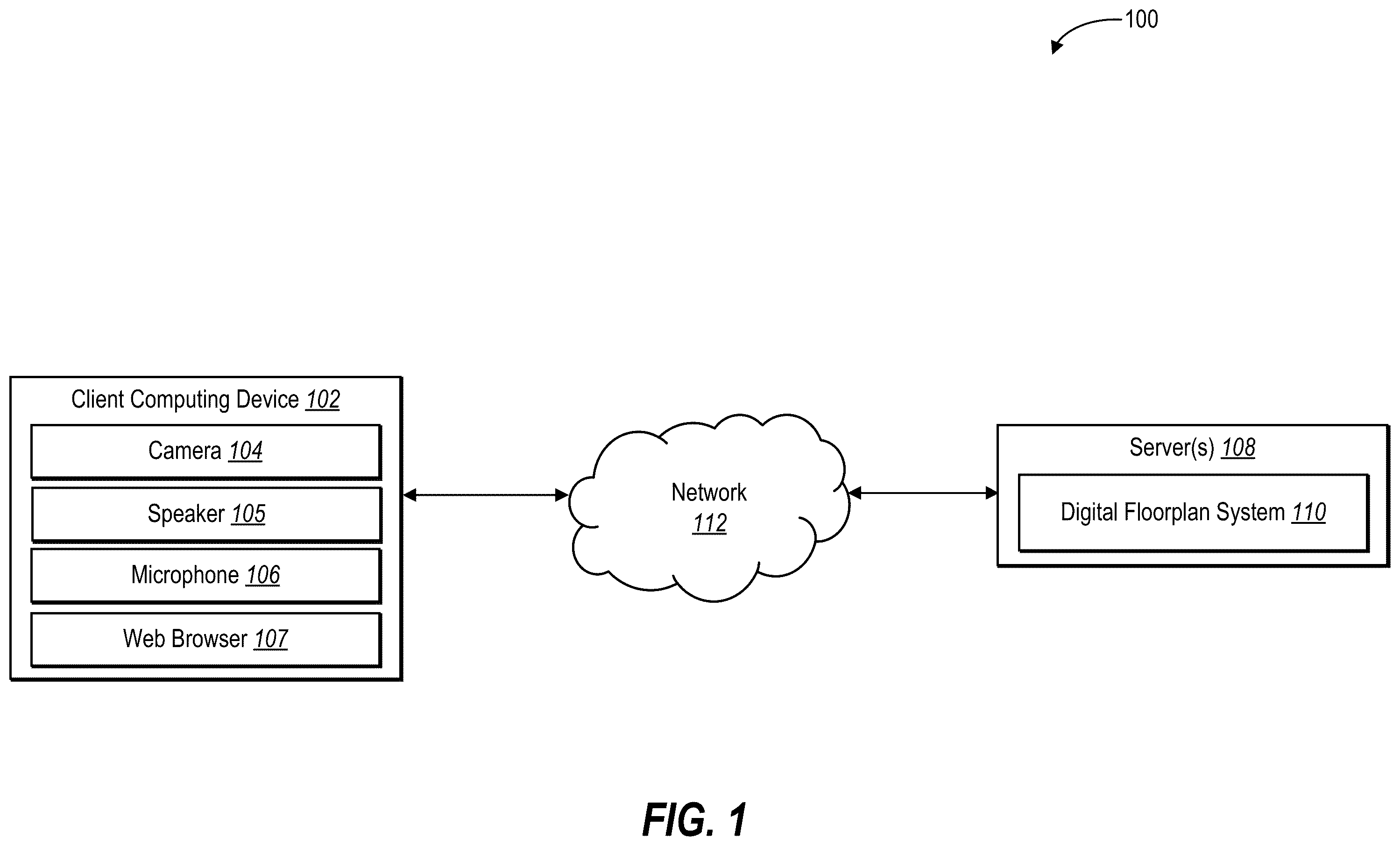 Patent US11810354 Figure 1 – Generating digital floorplans from sparse digital video utilizing an audio-visual floorplan reconstruction machine learning model