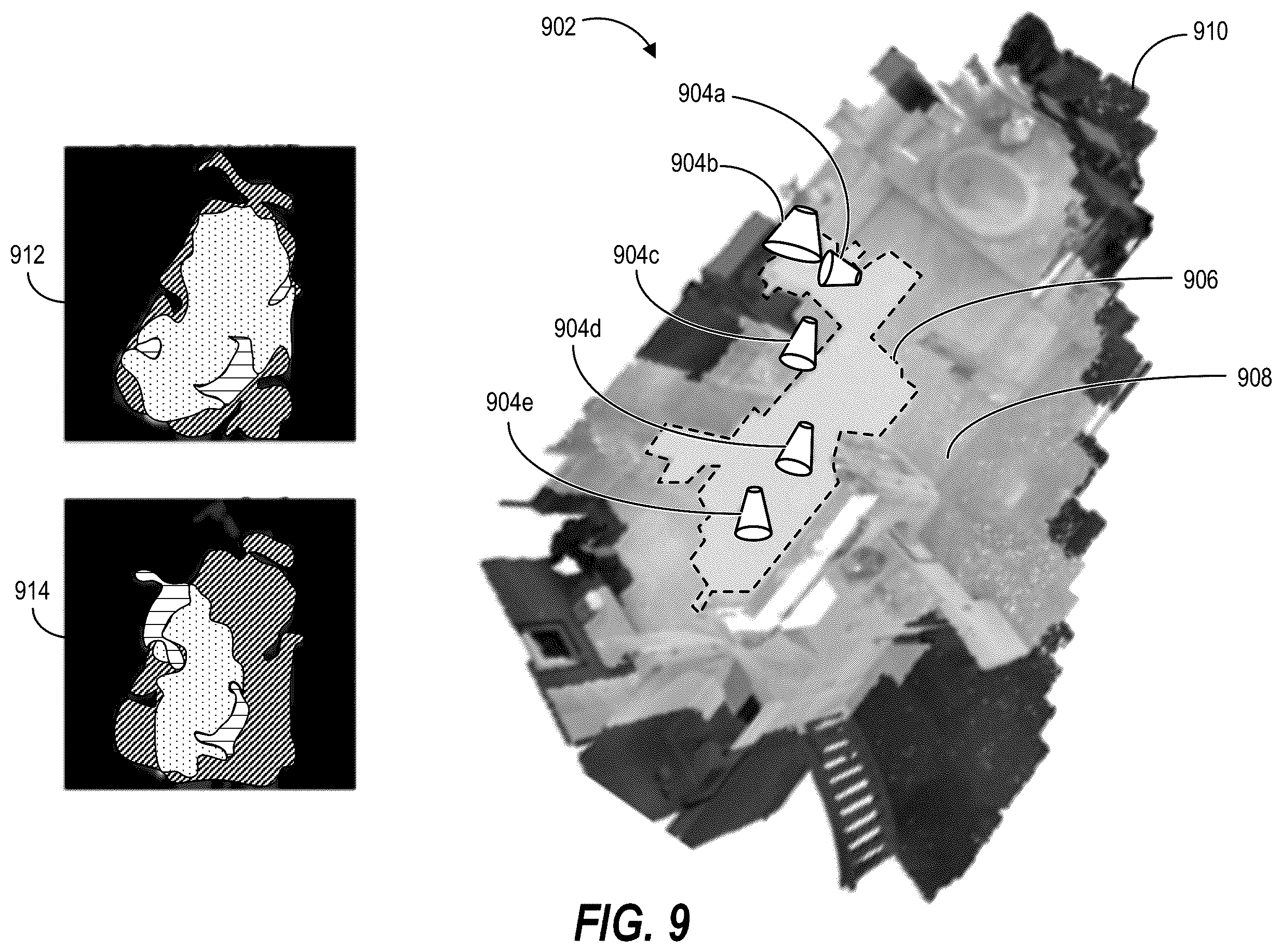 Patent US11810354 Figure 9 – Generating digital floorplans from sparse digital video utilizing an audio-visual floorplan reconstruction machine learning model