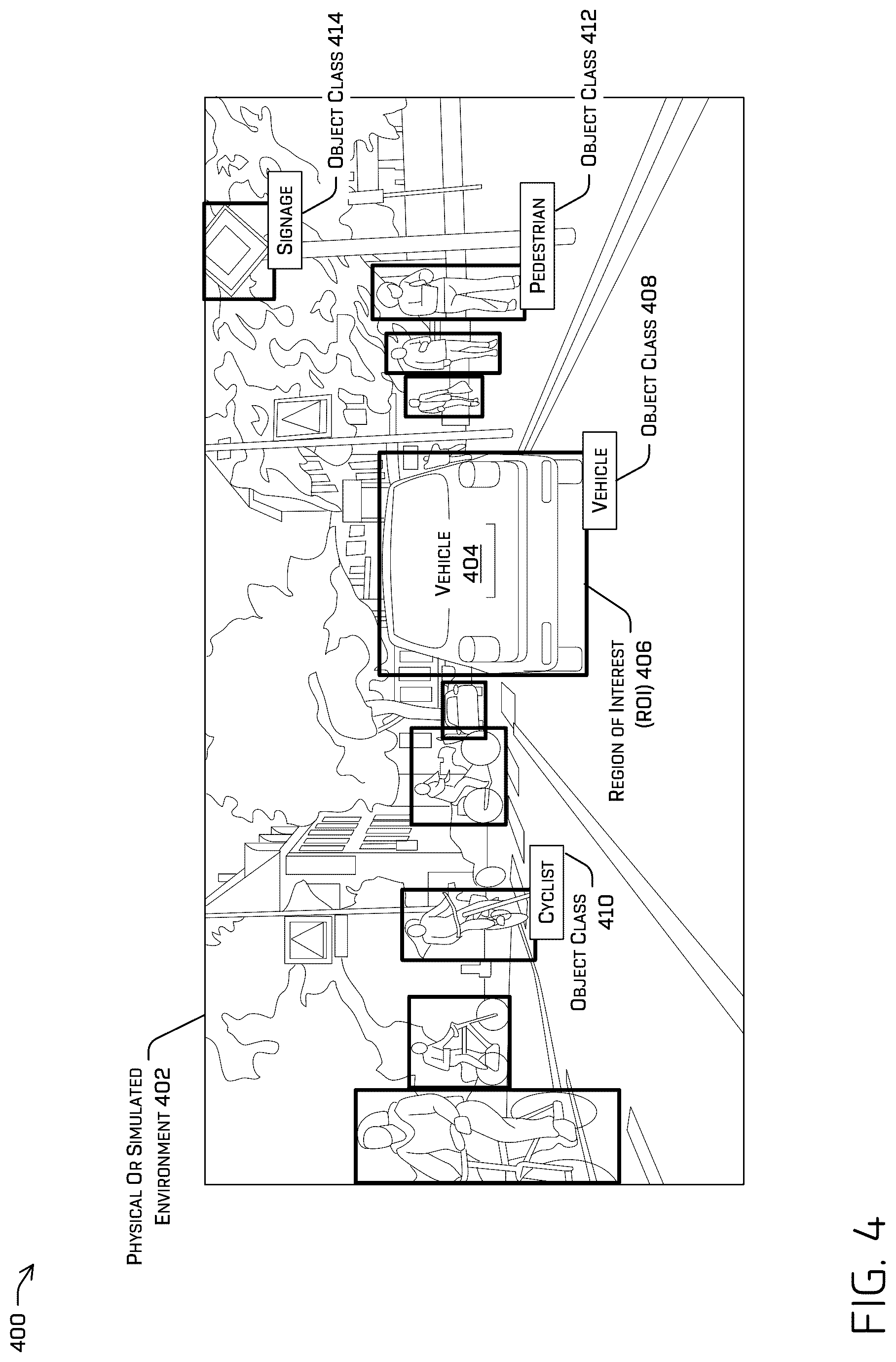 Patent US11810365 Figure 4 – Perception error modeling