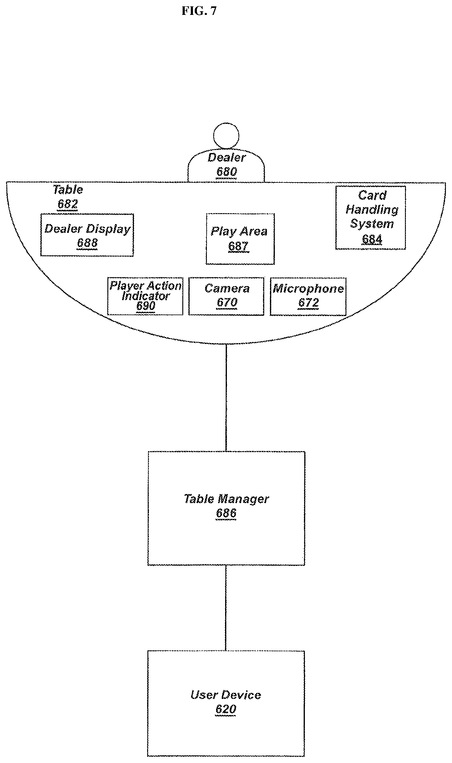 Patent US11810432 Figure 8 – Blackjack and wagering gaming methods and systems