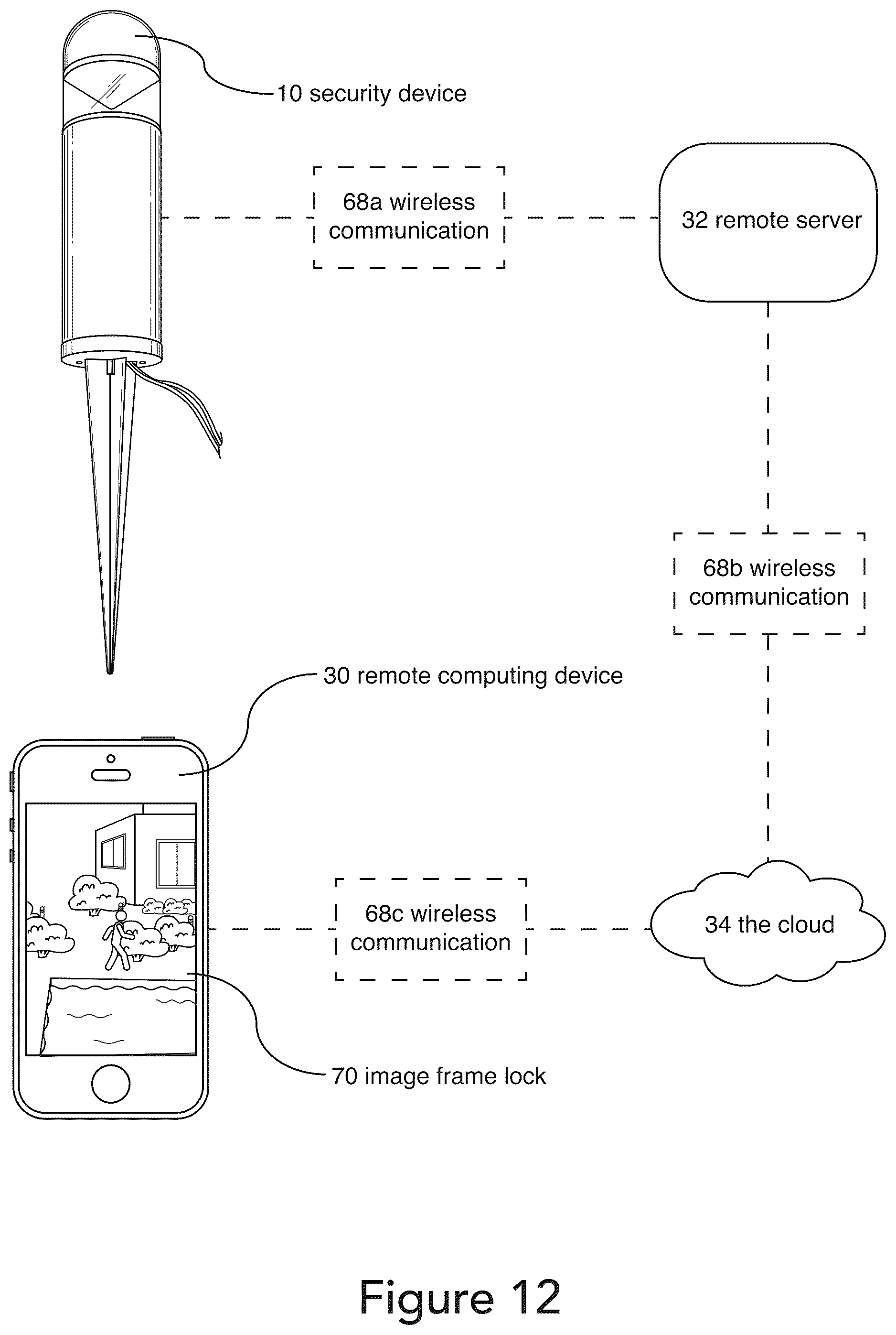 Patent US11810436 Figure 12 – Outdoor security systems and methods