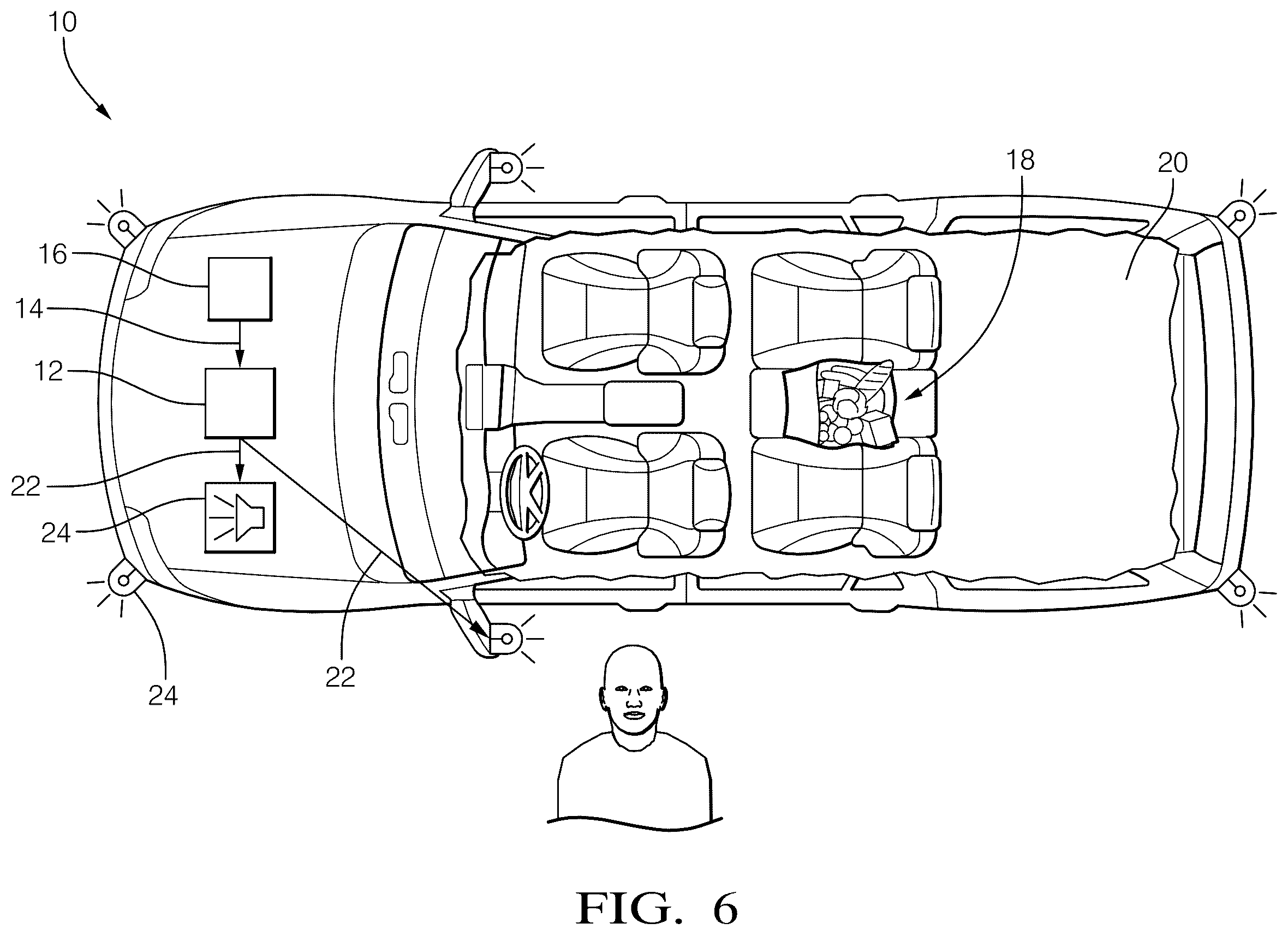 Patent US11810443 Figure 6 – Vehicle-occupant alert system