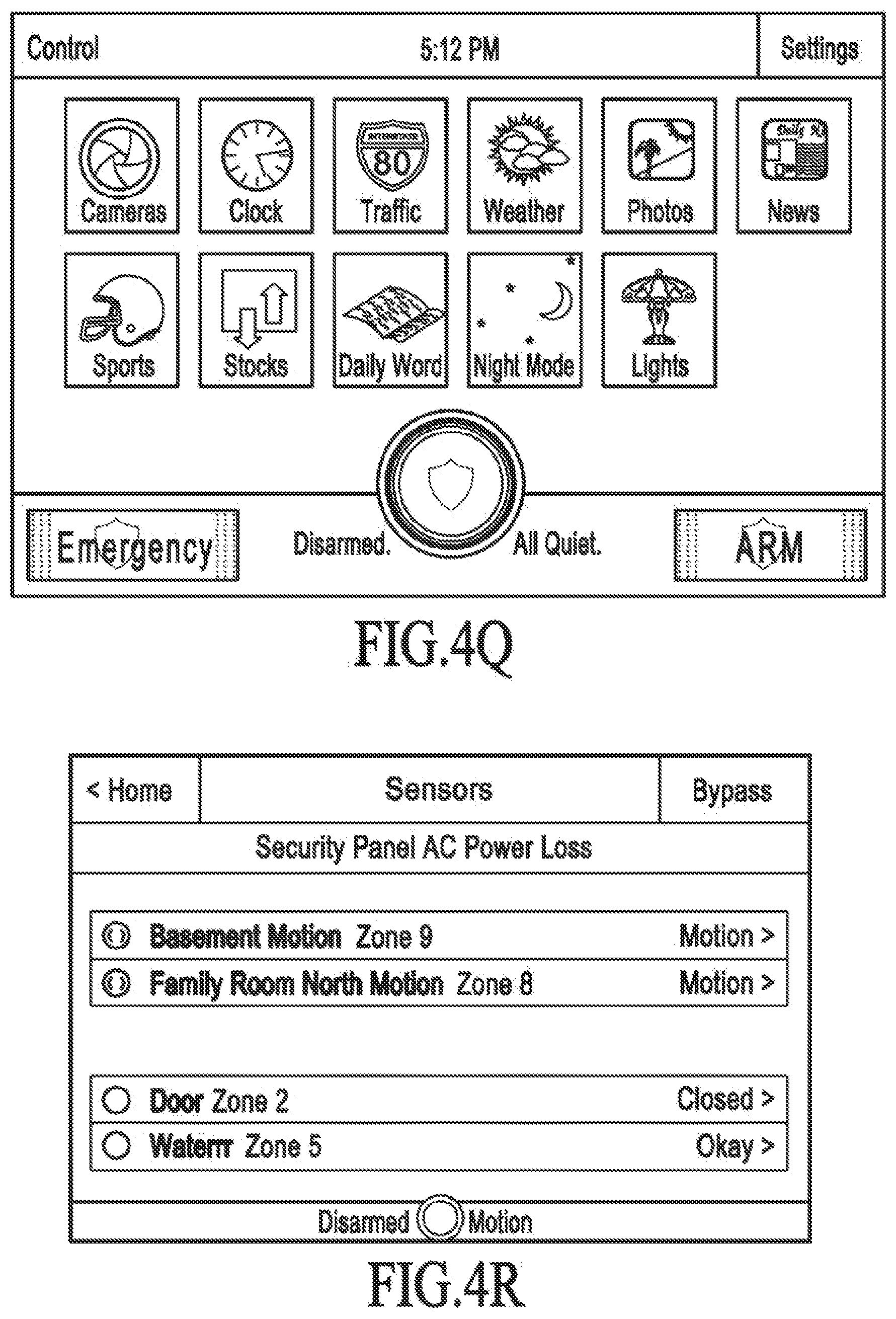 Patent US11810445 Figure 19 – Cross-client sensor user interface in an integrated security network