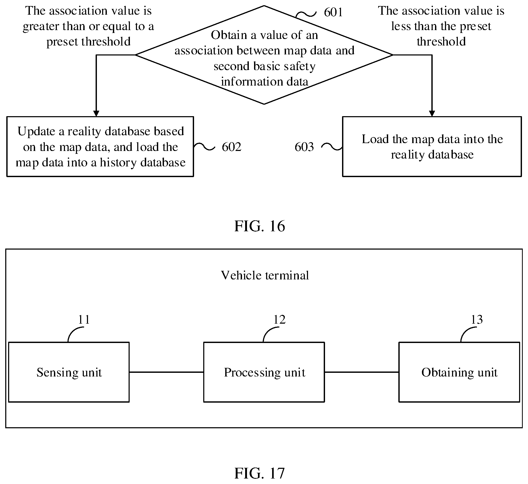 Patent US11810454 Figure 8 – Map data construction method vehicle terminal, and server