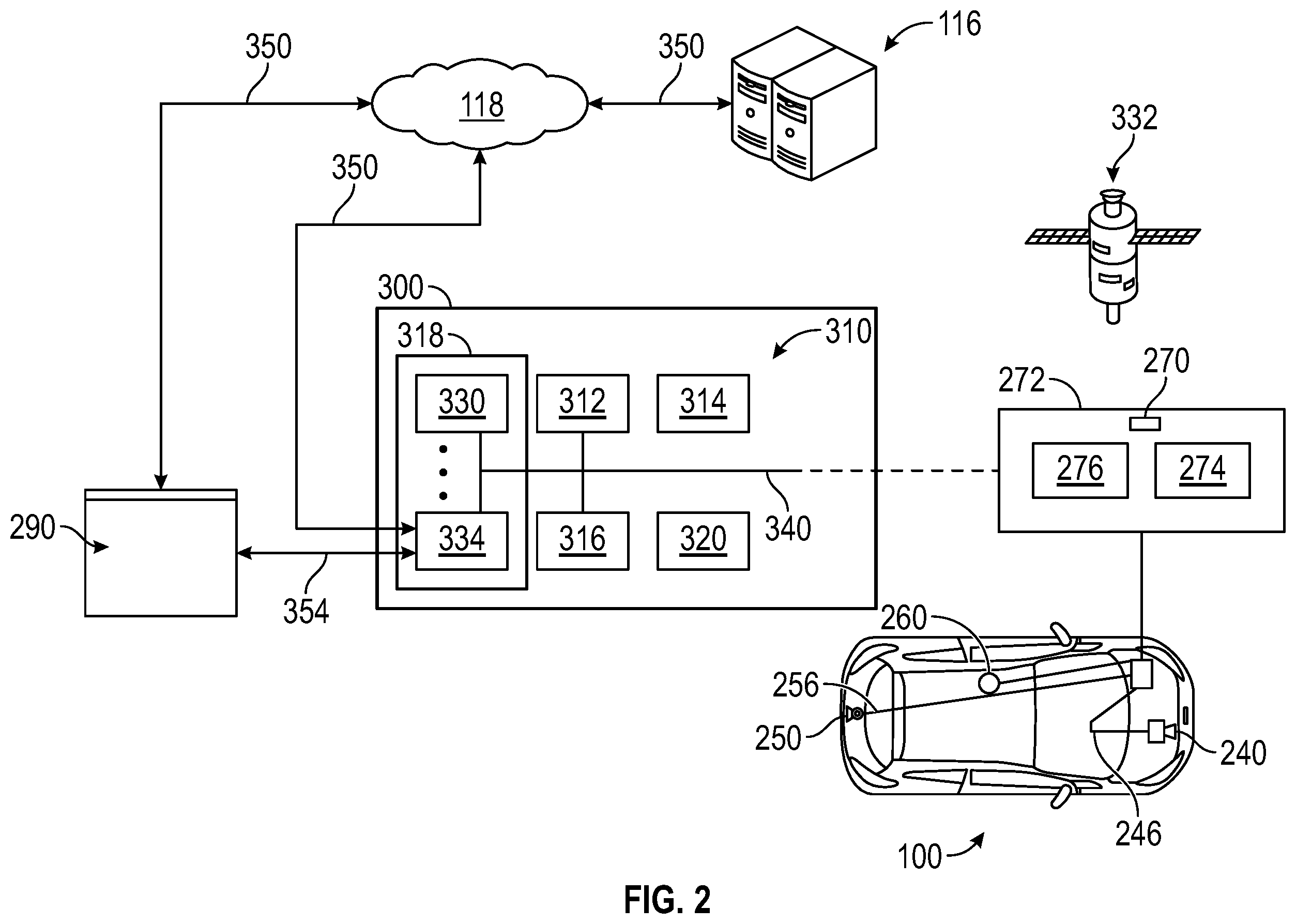 Patent US11810457 Figure 2 – Systems and methods for locating a parking space