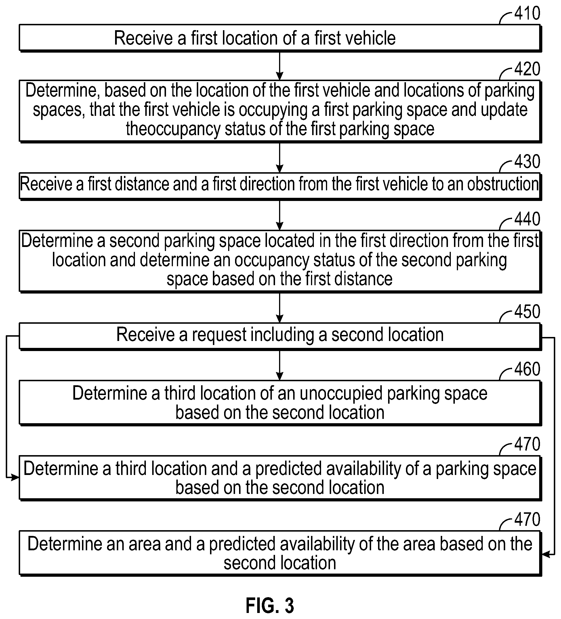 Patent US11810457 Figure 3 – Systems and methods for locating a parking space