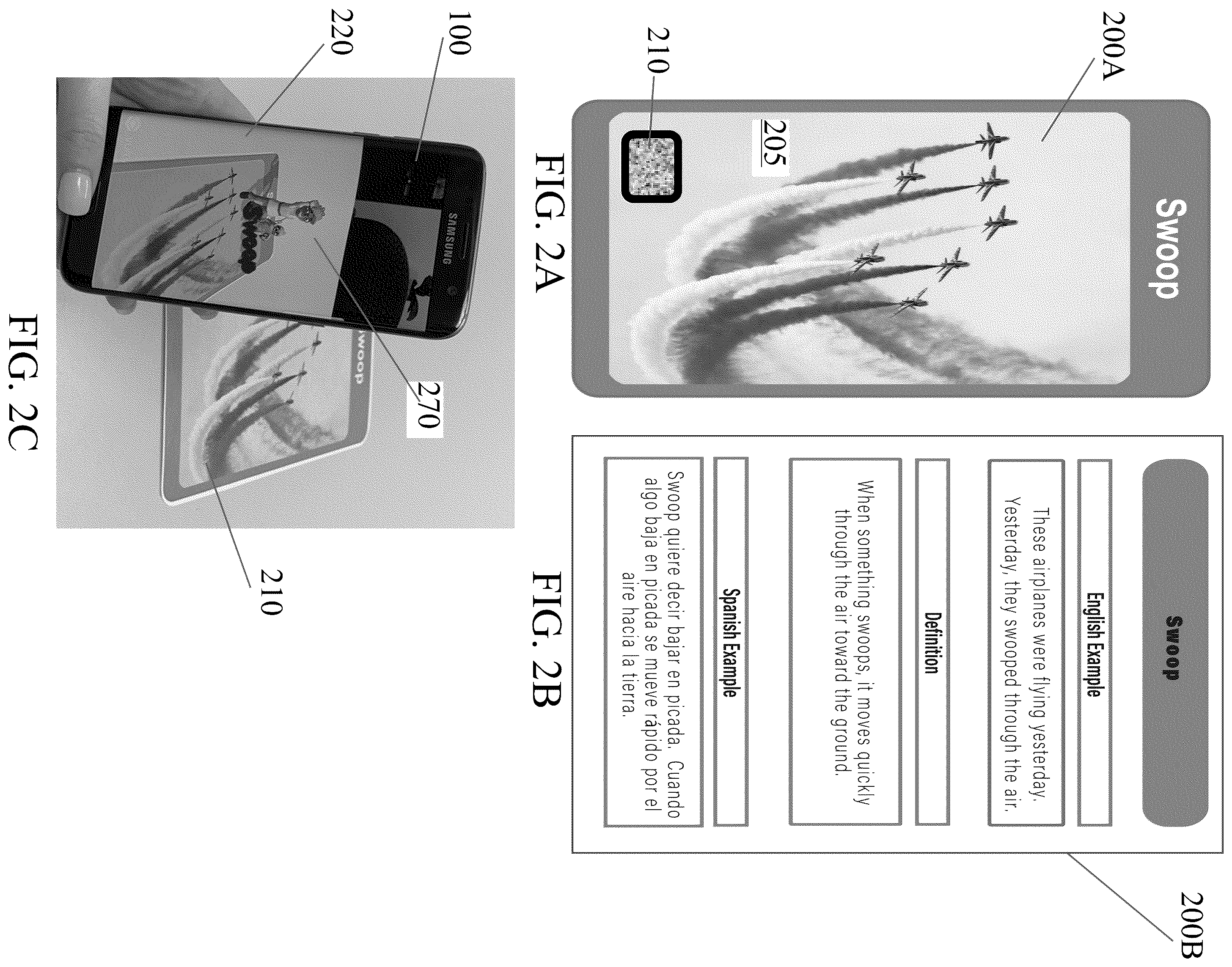 Patent US11810475 Figure 2 – System of language learning with augmented reality