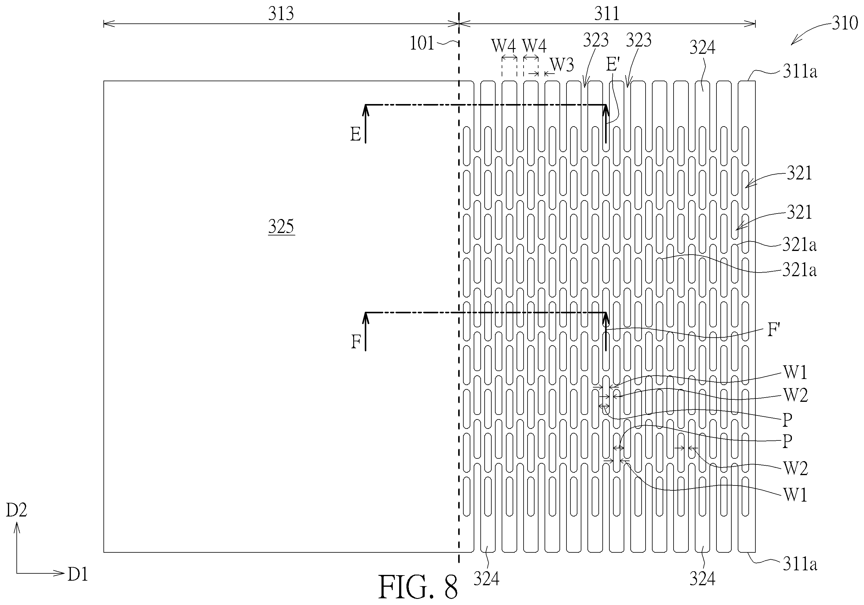 Patent US11810482 Figure 8 – Display device