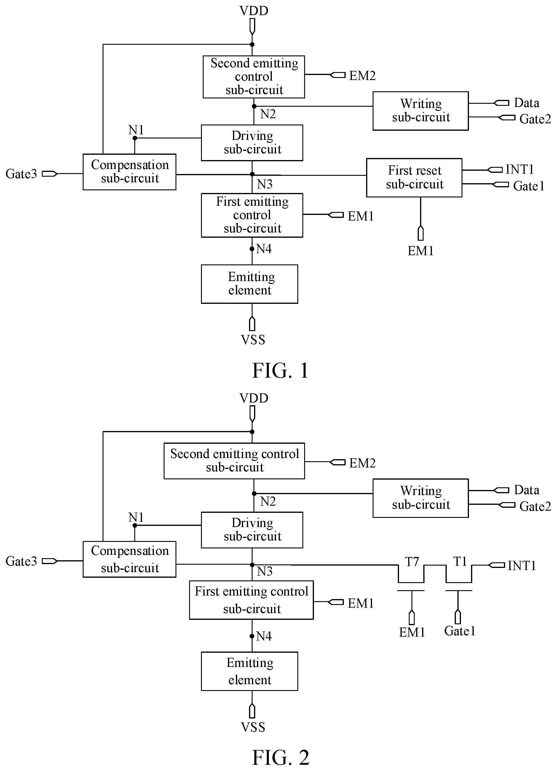 Patent US11810506 — Pixel circuit, driving method for same, and display apparatus — Figure 1