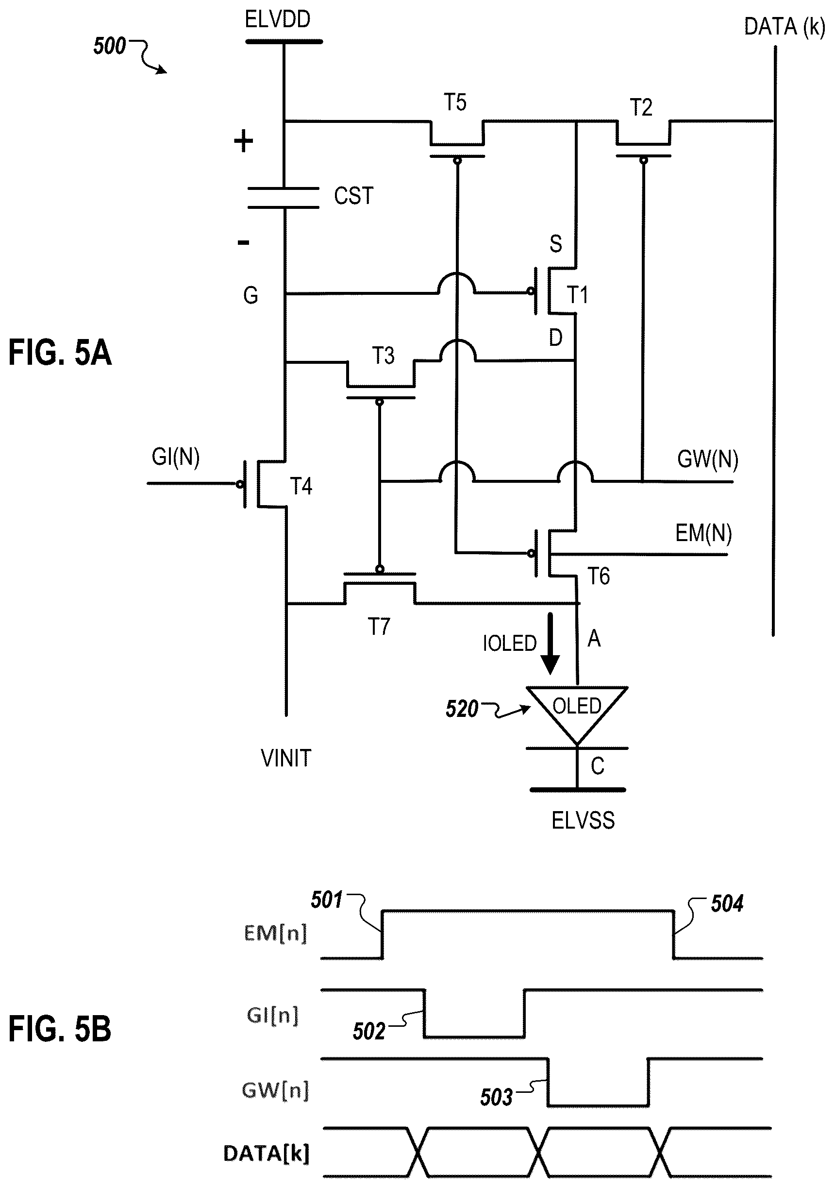 Patent US11810510 Figure 5 – Display device with hardware that dims pixels
