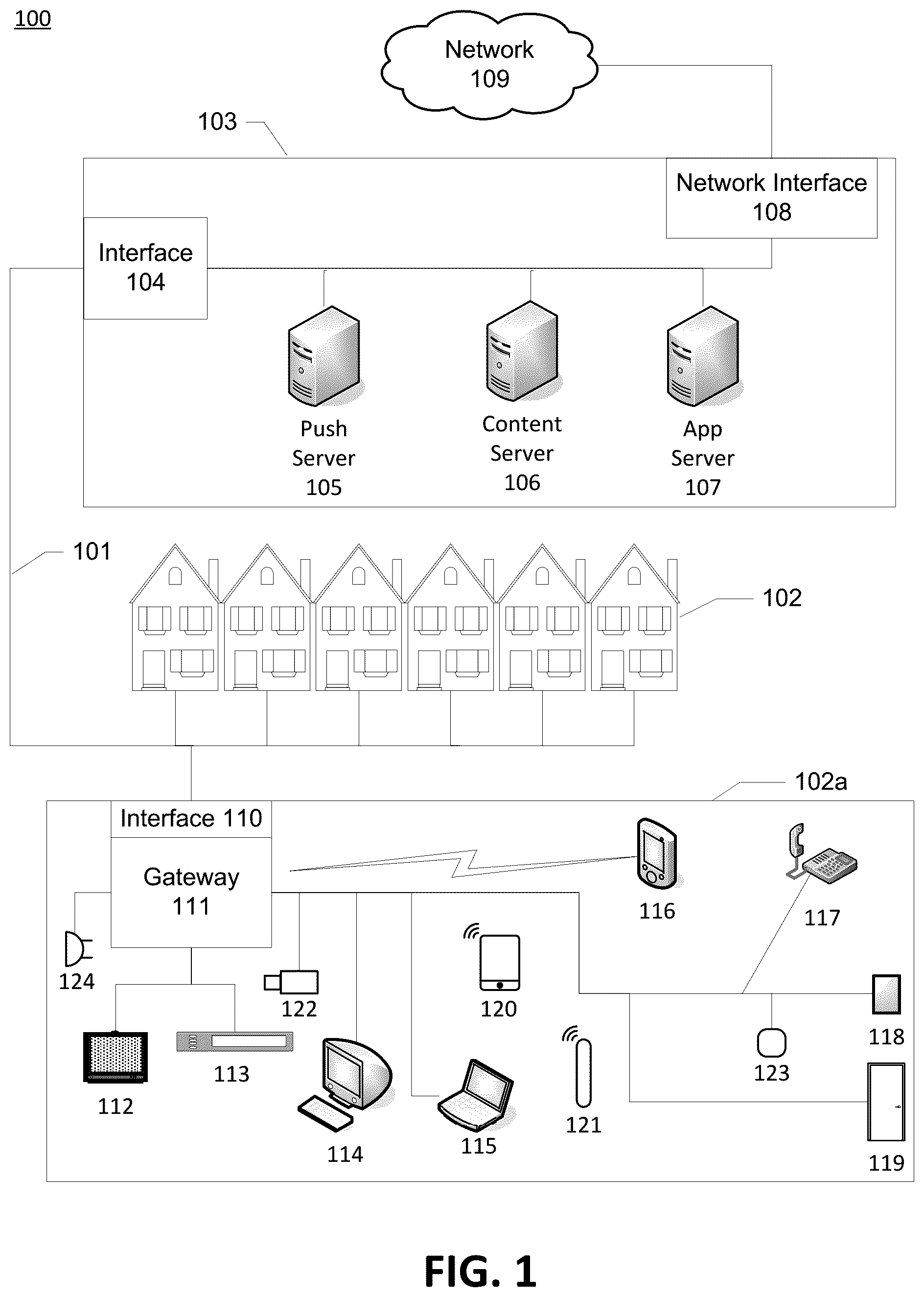 Patent US11810551 — Monitoring of one or more audio/video collection devices — Figure 1
