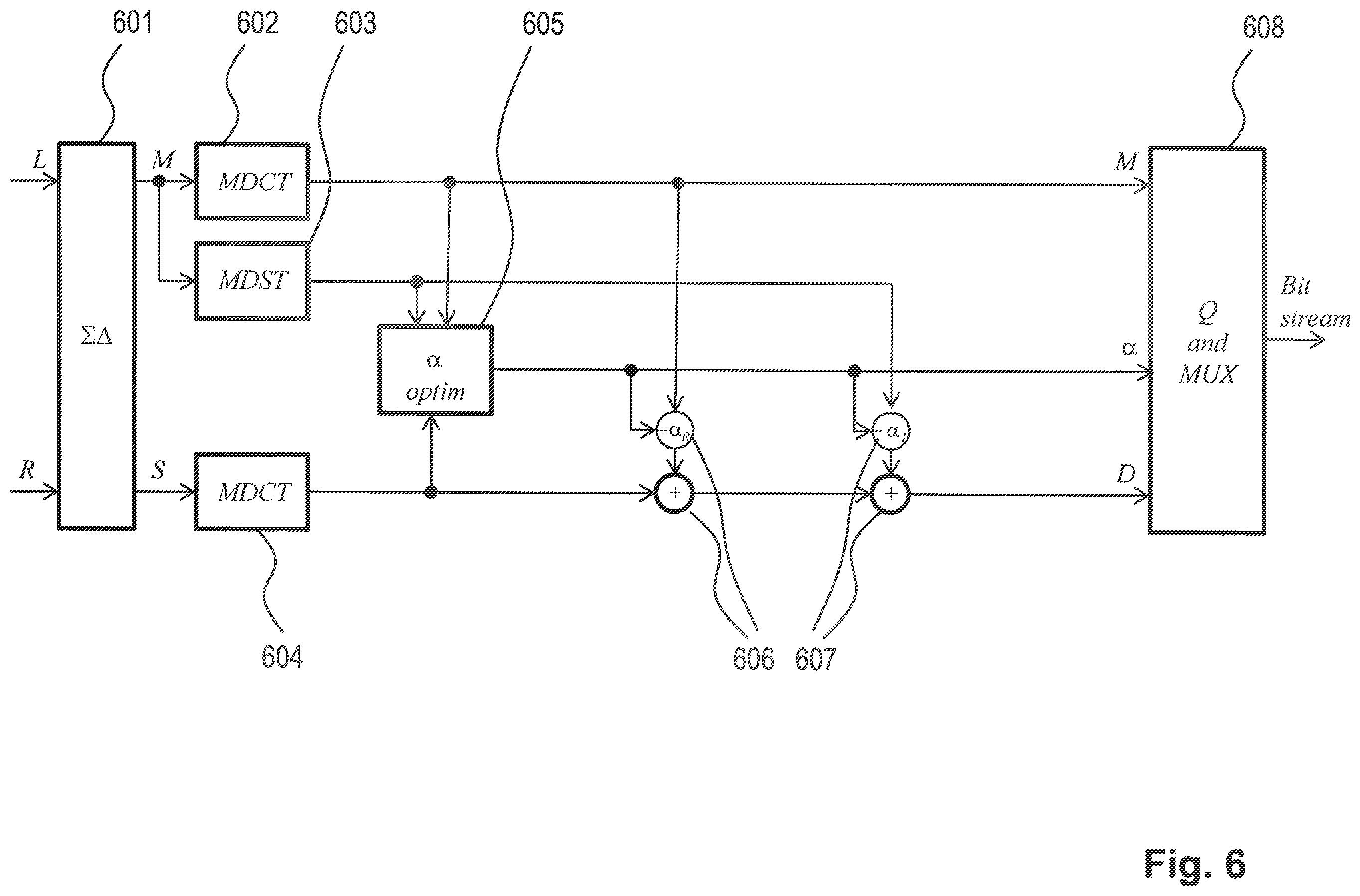 Patent US11810582 Figure 6 – MDCT-based complex prediction stereo coding