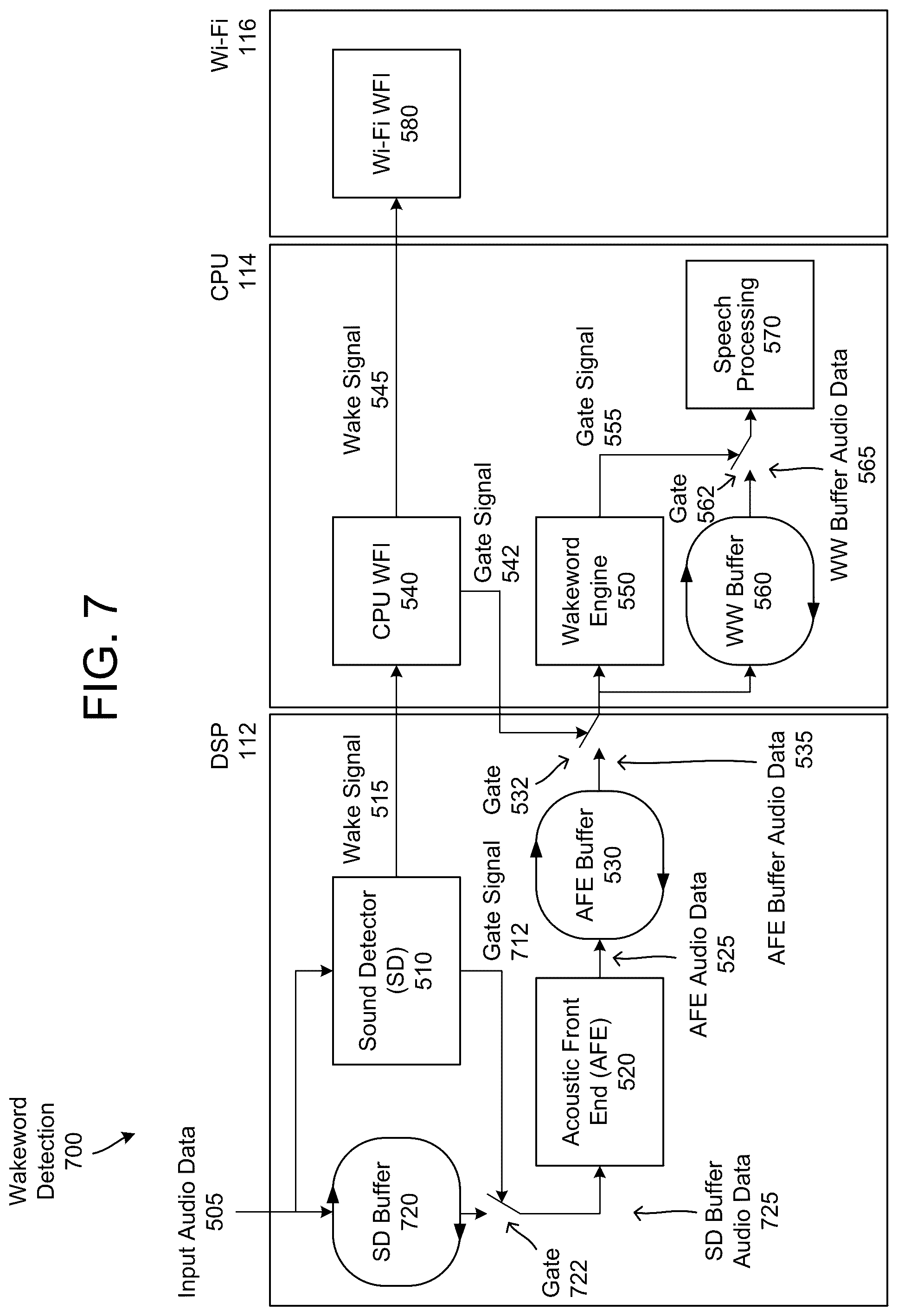 Patent US11810593 Figure 8 – Low power mode for speech capture devices