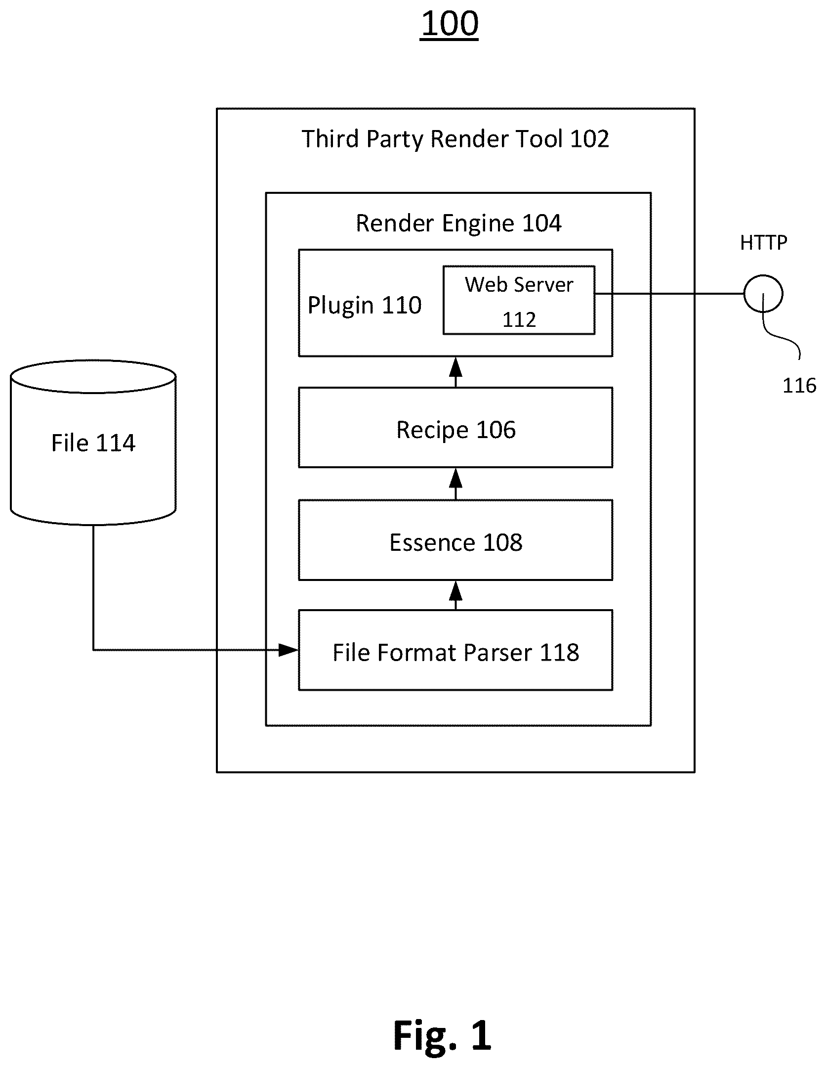 Patent US11810599 Figure 1 – System and method of dynamic random access rendering