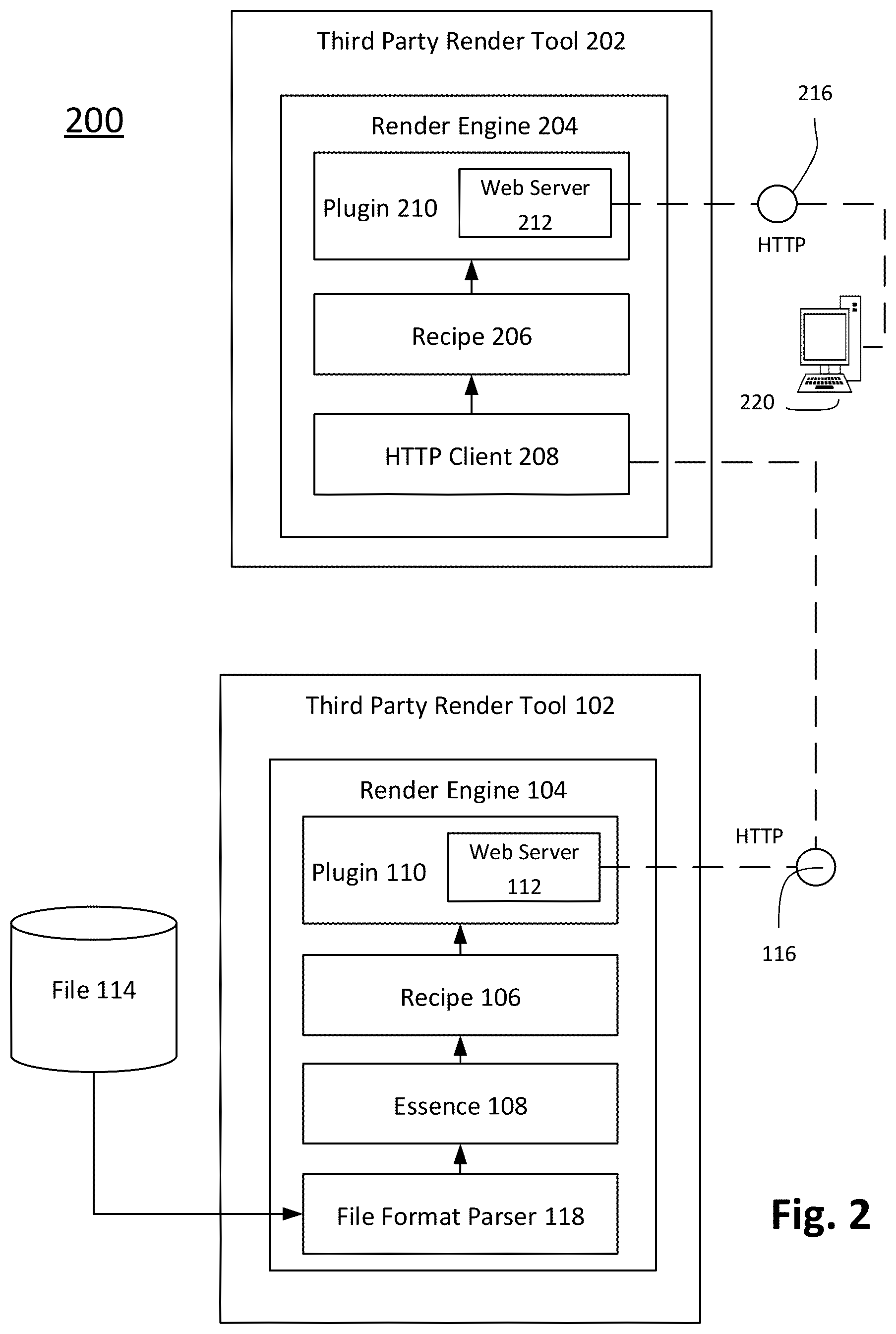 Patent US11810599 Figure 2 – System and method of dynamic random access rendering