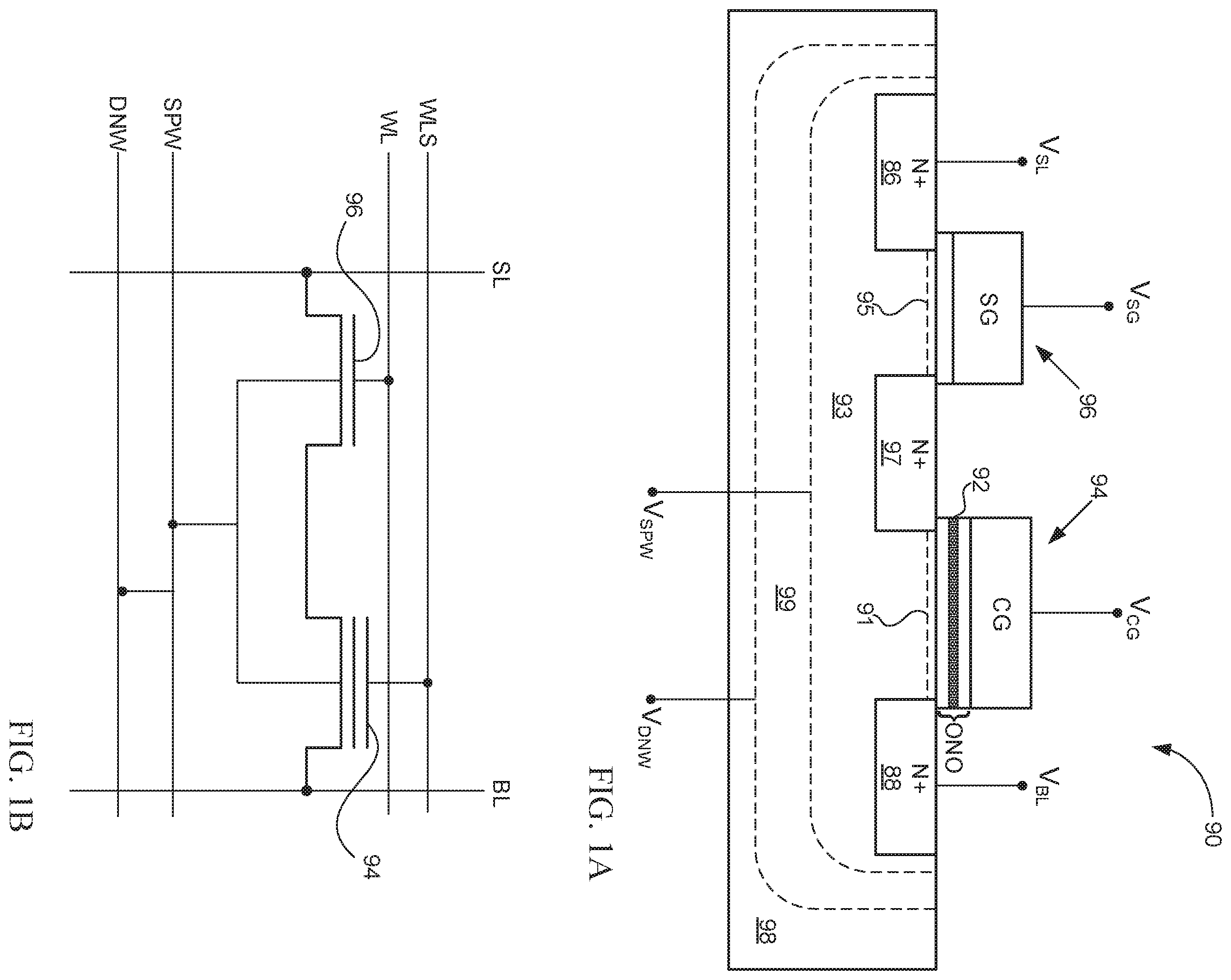 Patent US11810616 Figure 1 – Silicon-oxide-nitride-oxide-silicon multi-level non-volatile memory device and methods of fabrication thereof