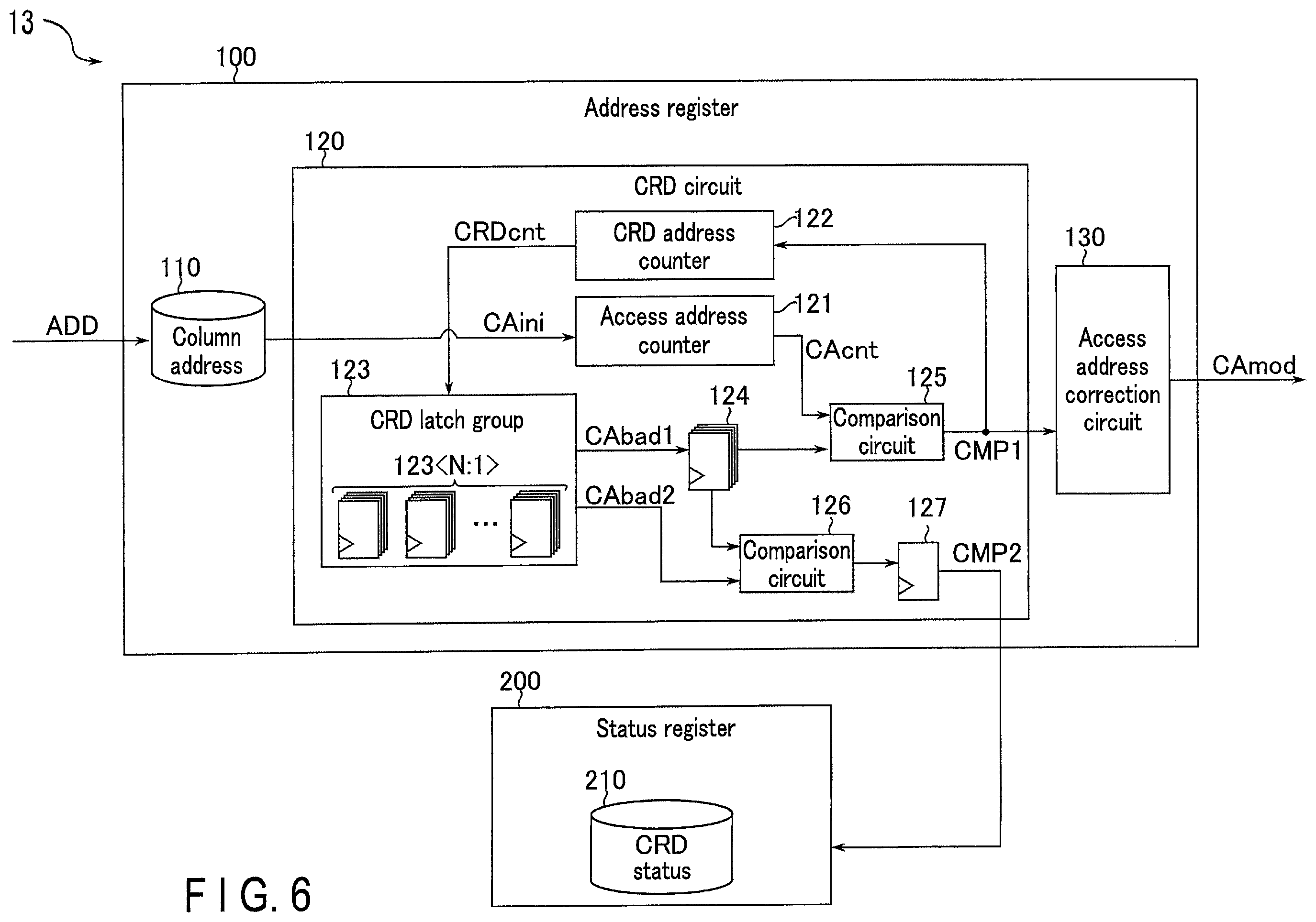 Patent US11810642 Figure 4 – Memory device including defective column addresses stored in ascending order