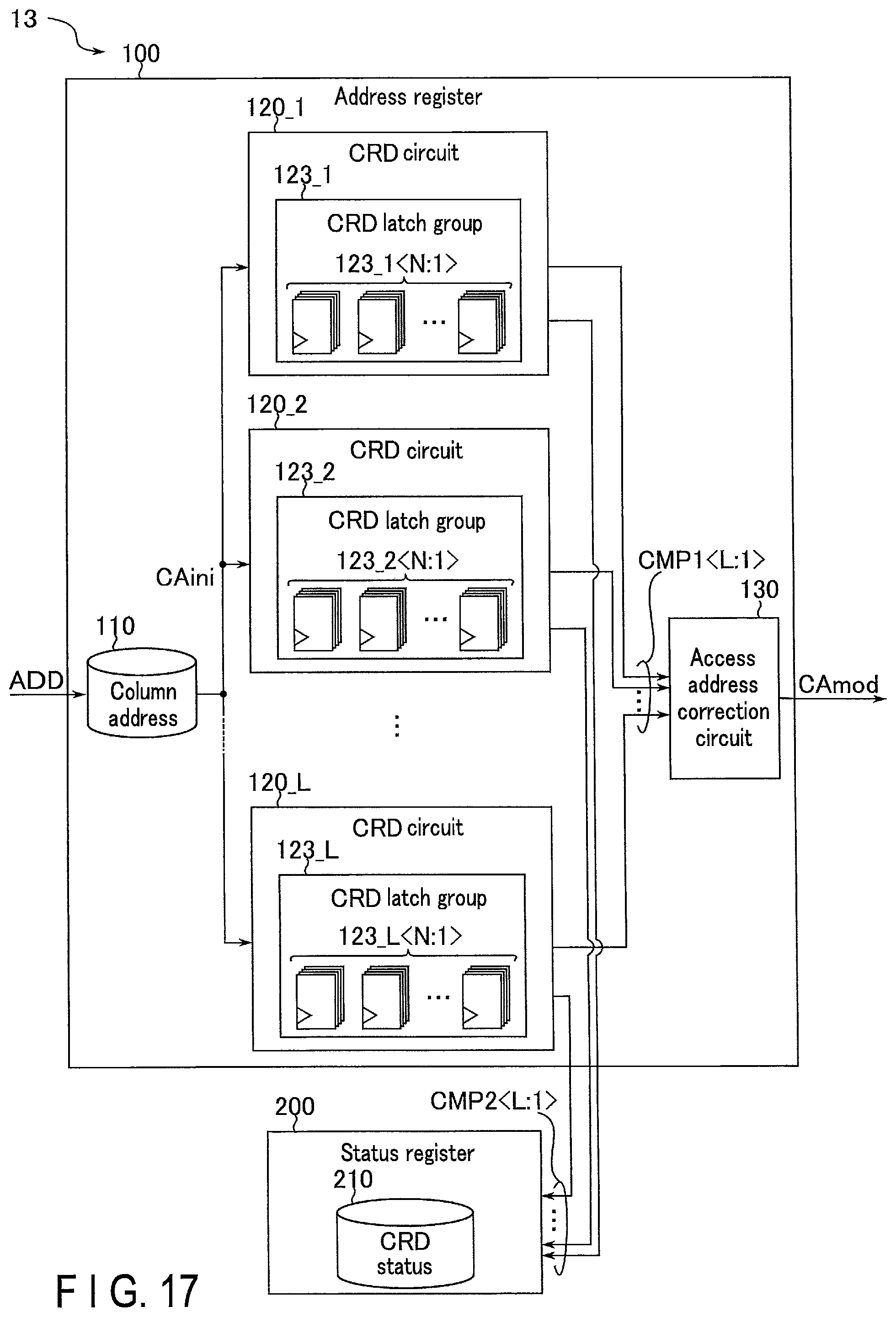 Patent US11810642 Figure 12 – Memory device including defective column addresses stored in ascending order