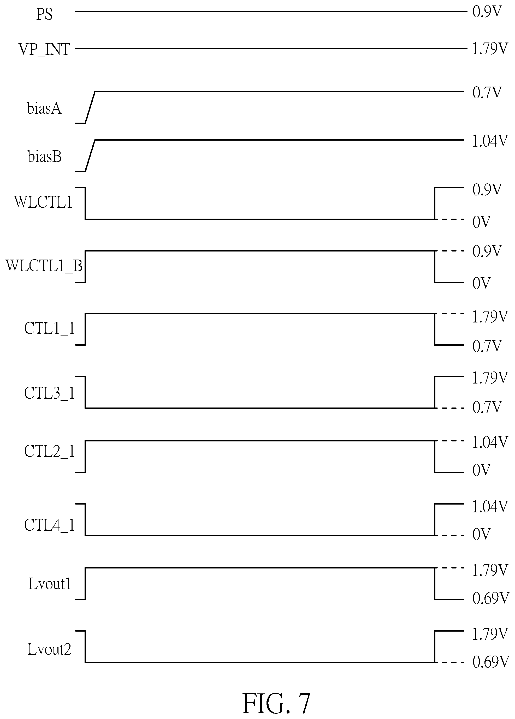 Patent US11810643 Figure 7 – Word line driving circuit with high access efficiency