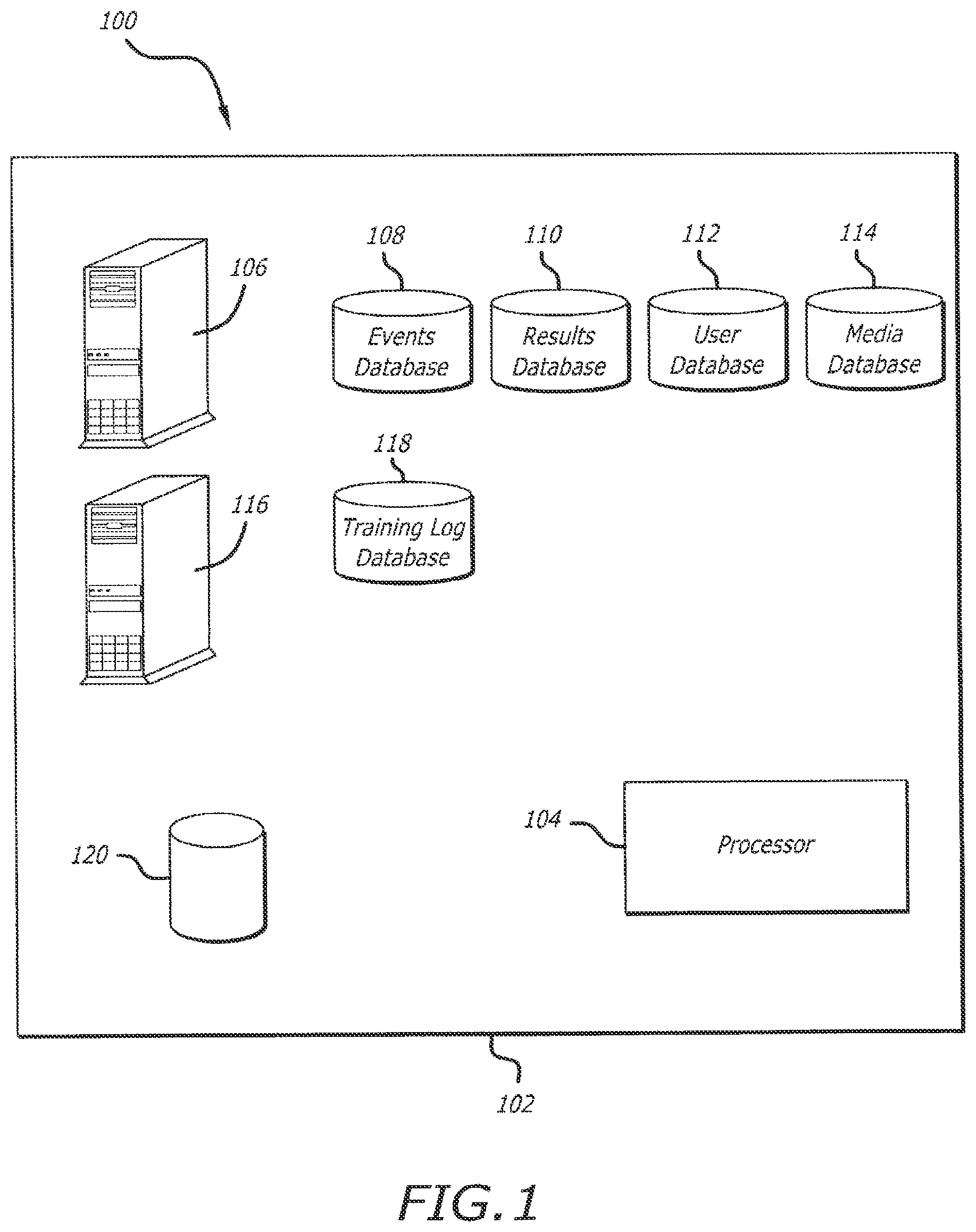 Patent US11810656 Figure 1 – System for providing a coach with live training data of an athlete as the athlete is training