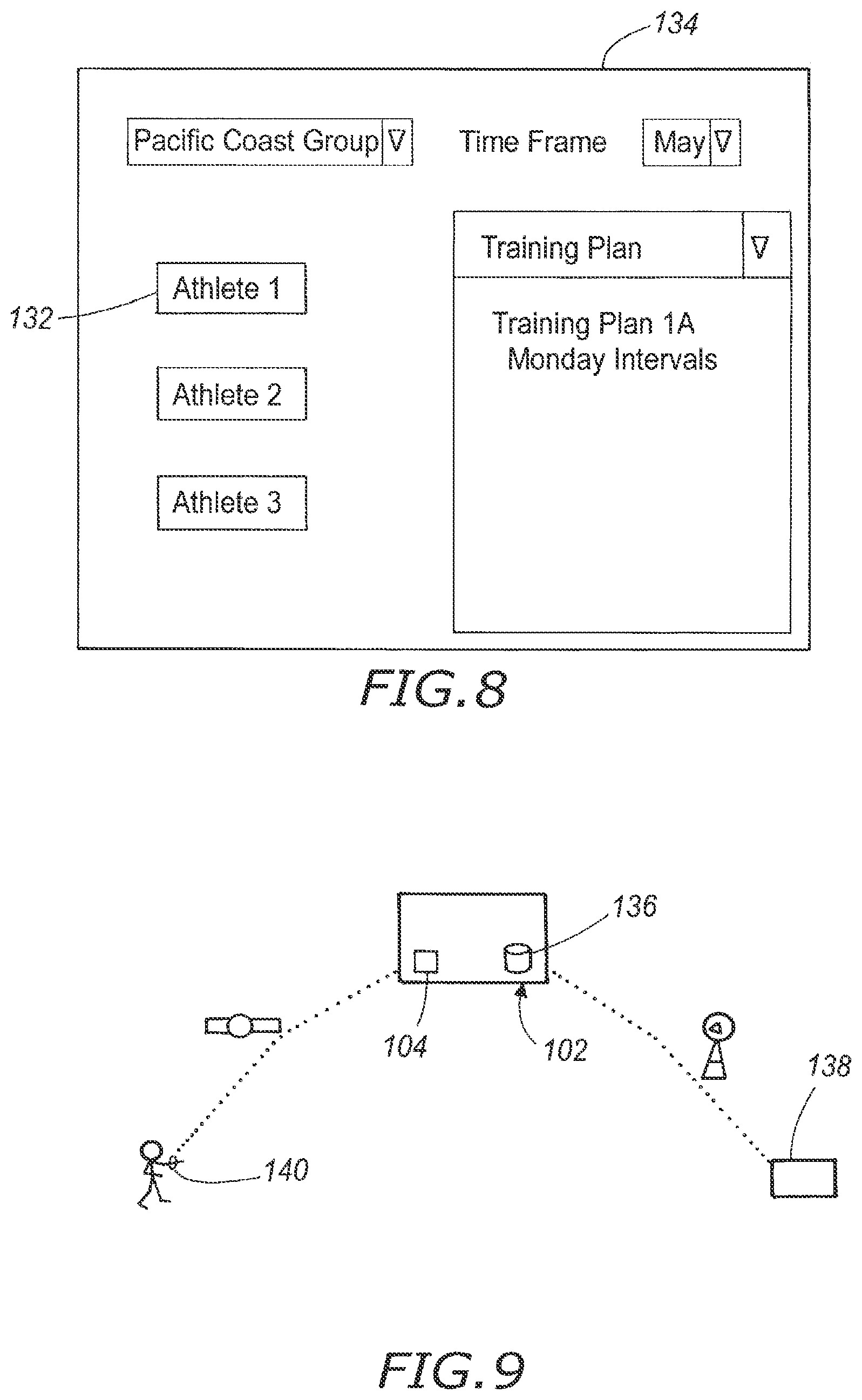 Patent US11810656 Figure 5 – System for providing a coach with live training data of an athlete as the athlete is training