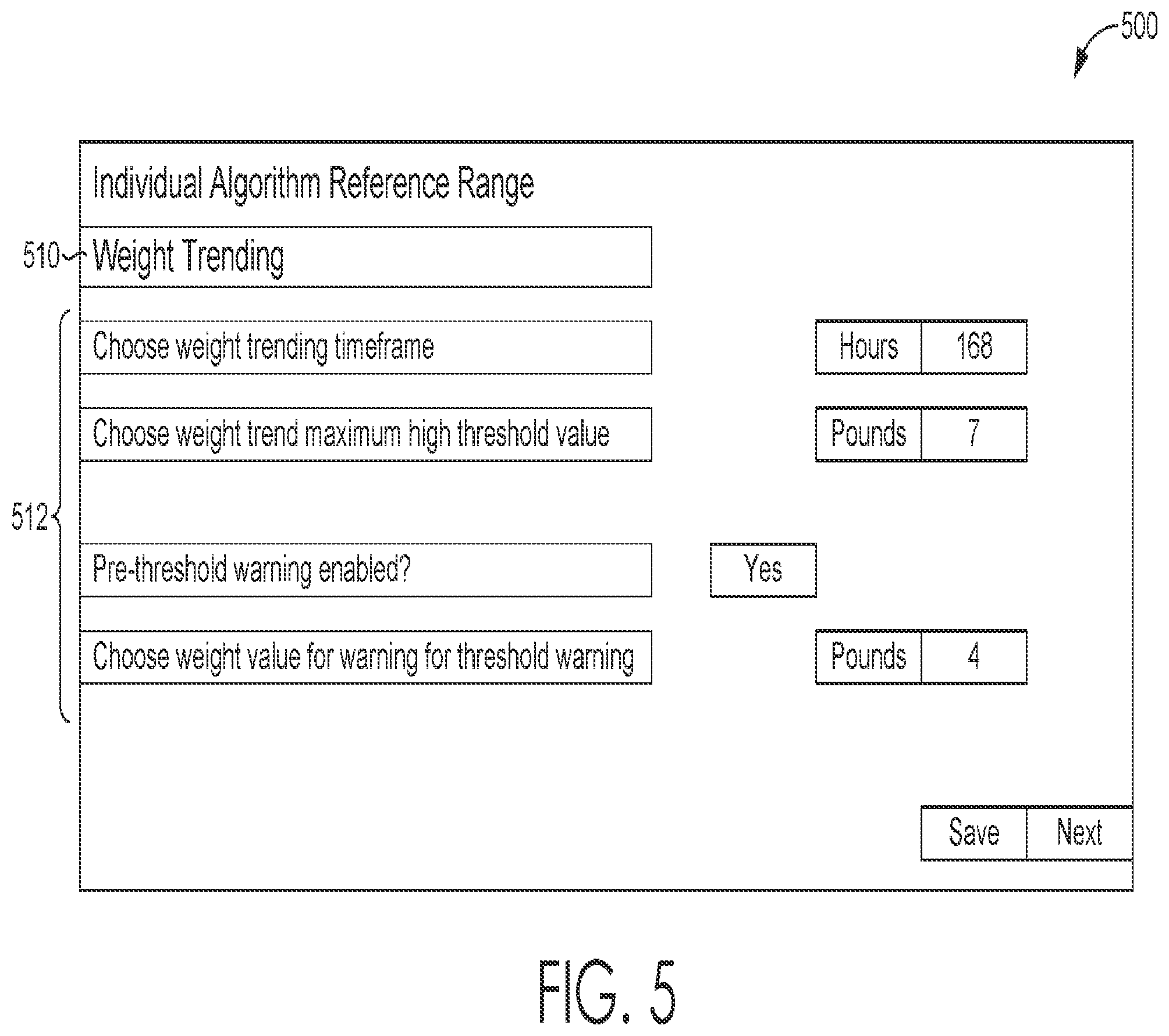 Patent US11810665 Figure 5 – Customization of population management