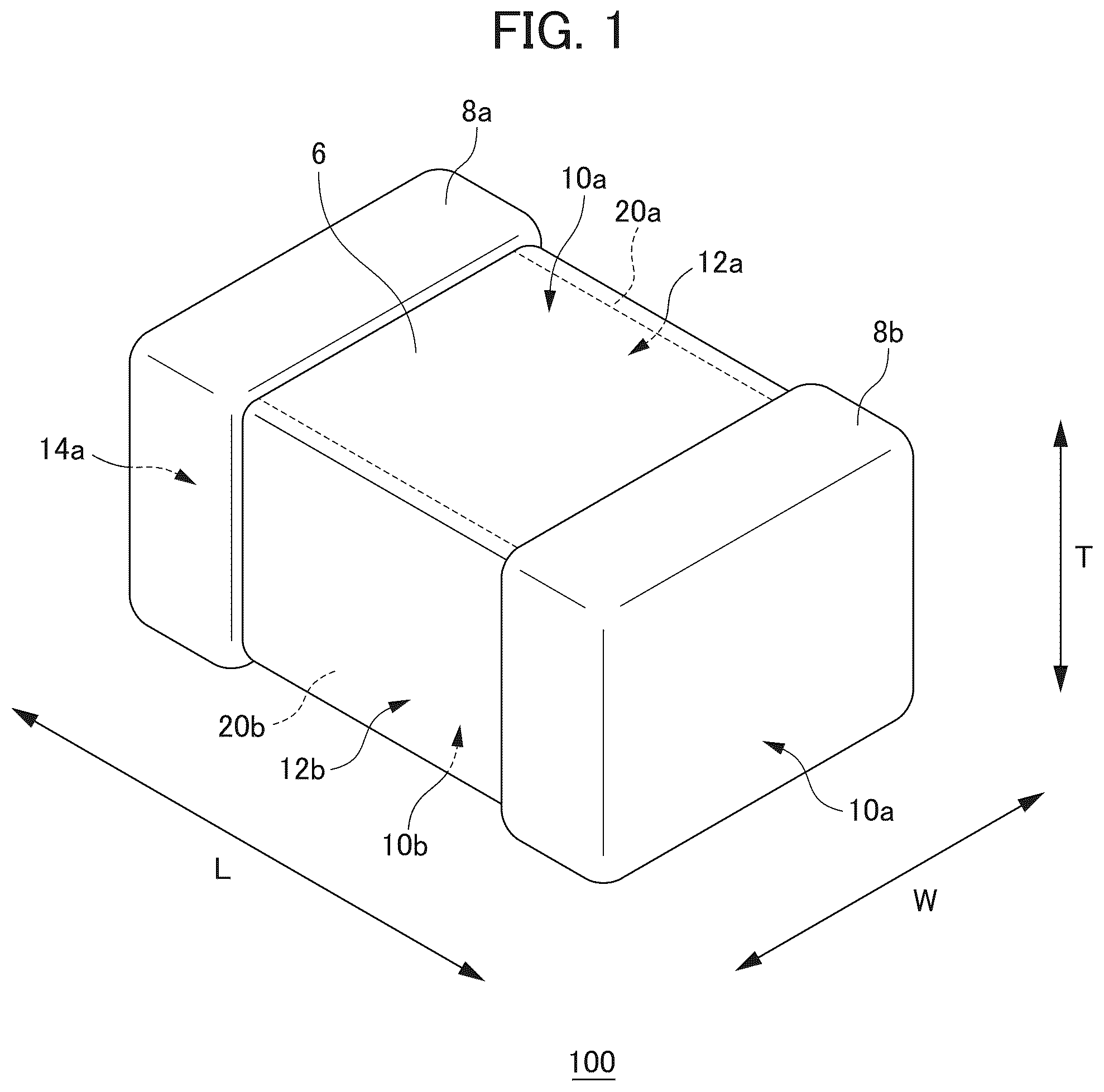 Patent US11810724 Figure 1 – Multilayer ceramic capacitor