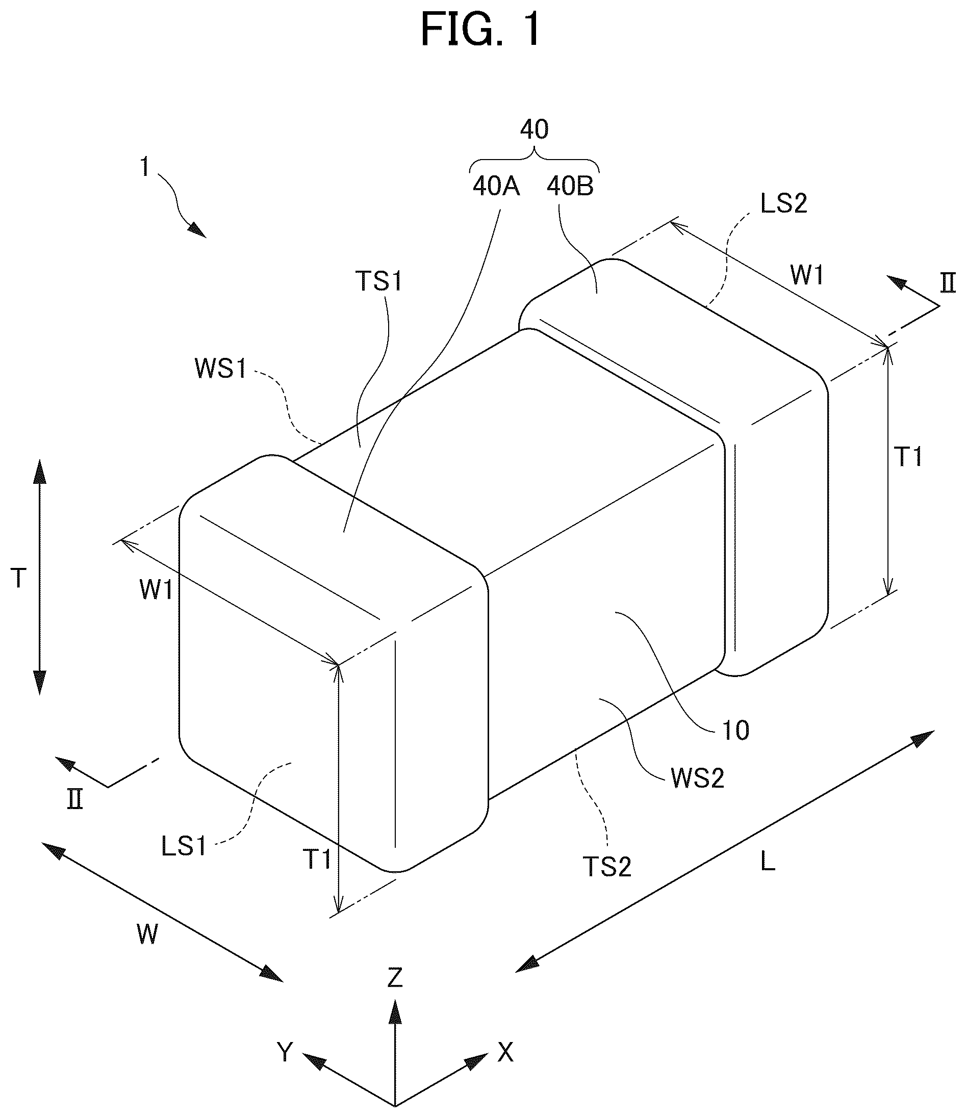 Patent US11810726 Figure 1 – Multilayer ceramic capacitor