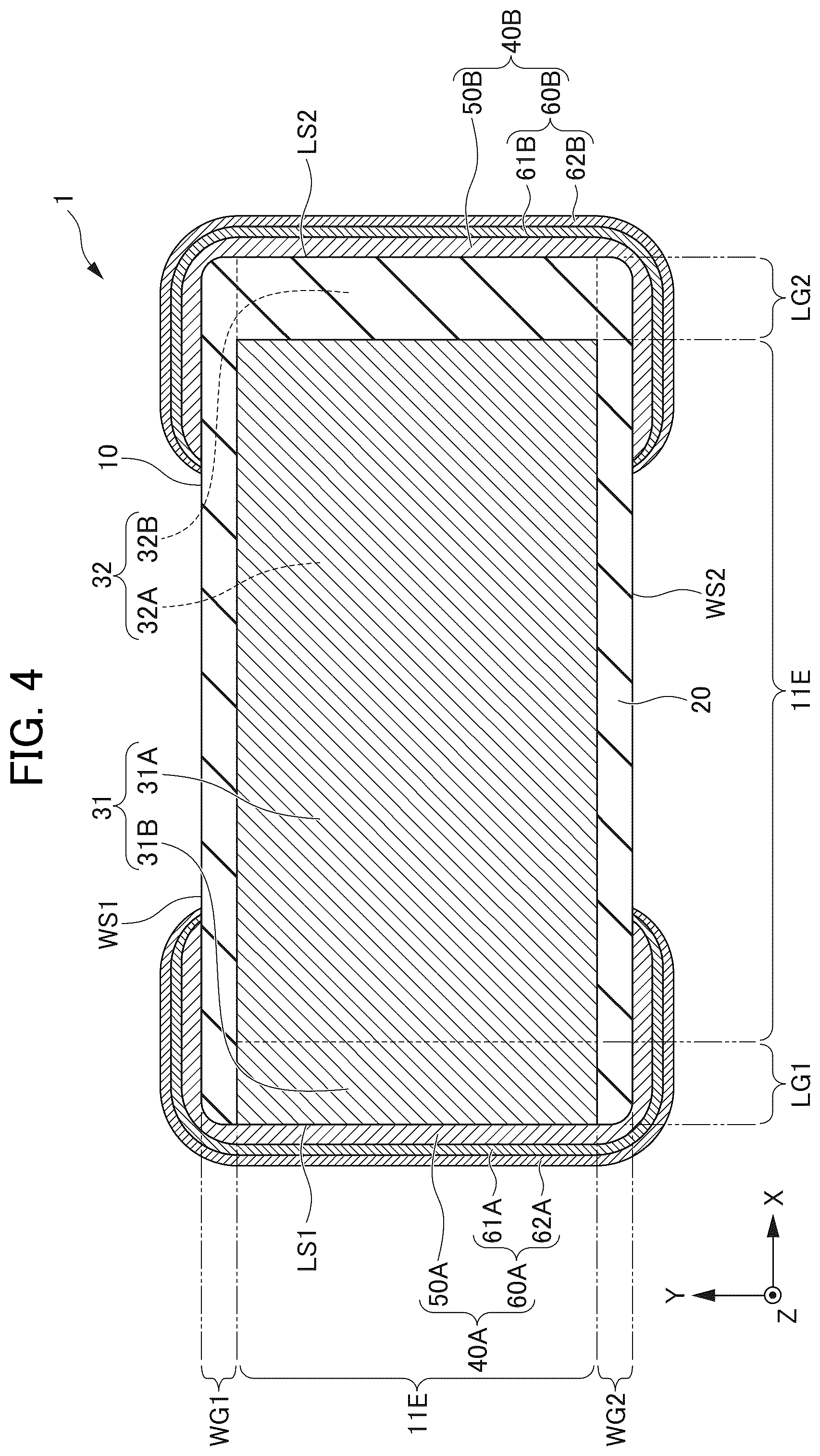 Patent US11810726 Figure 4 – Multilayer ceramic capacitor