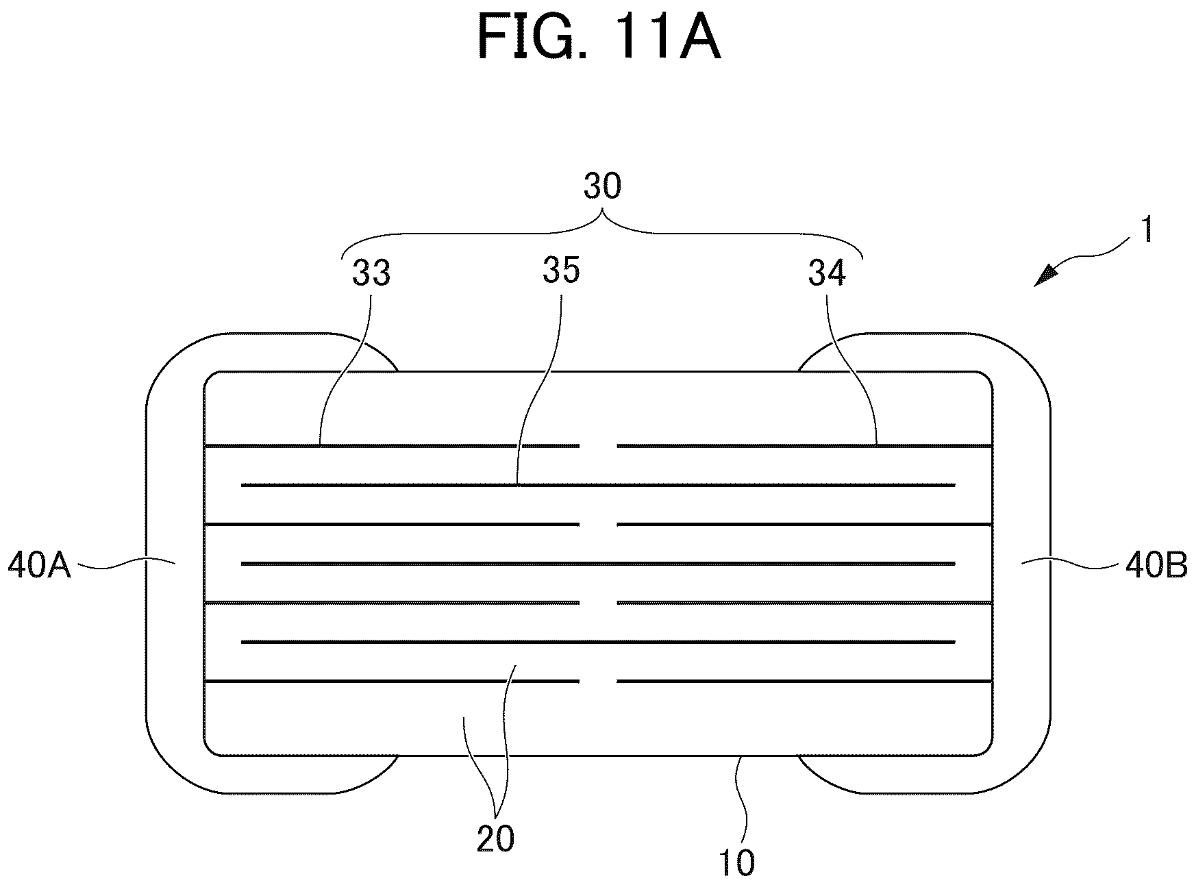 Patent US11810726 Figure 11 – Multilayer ceramic capacitor
