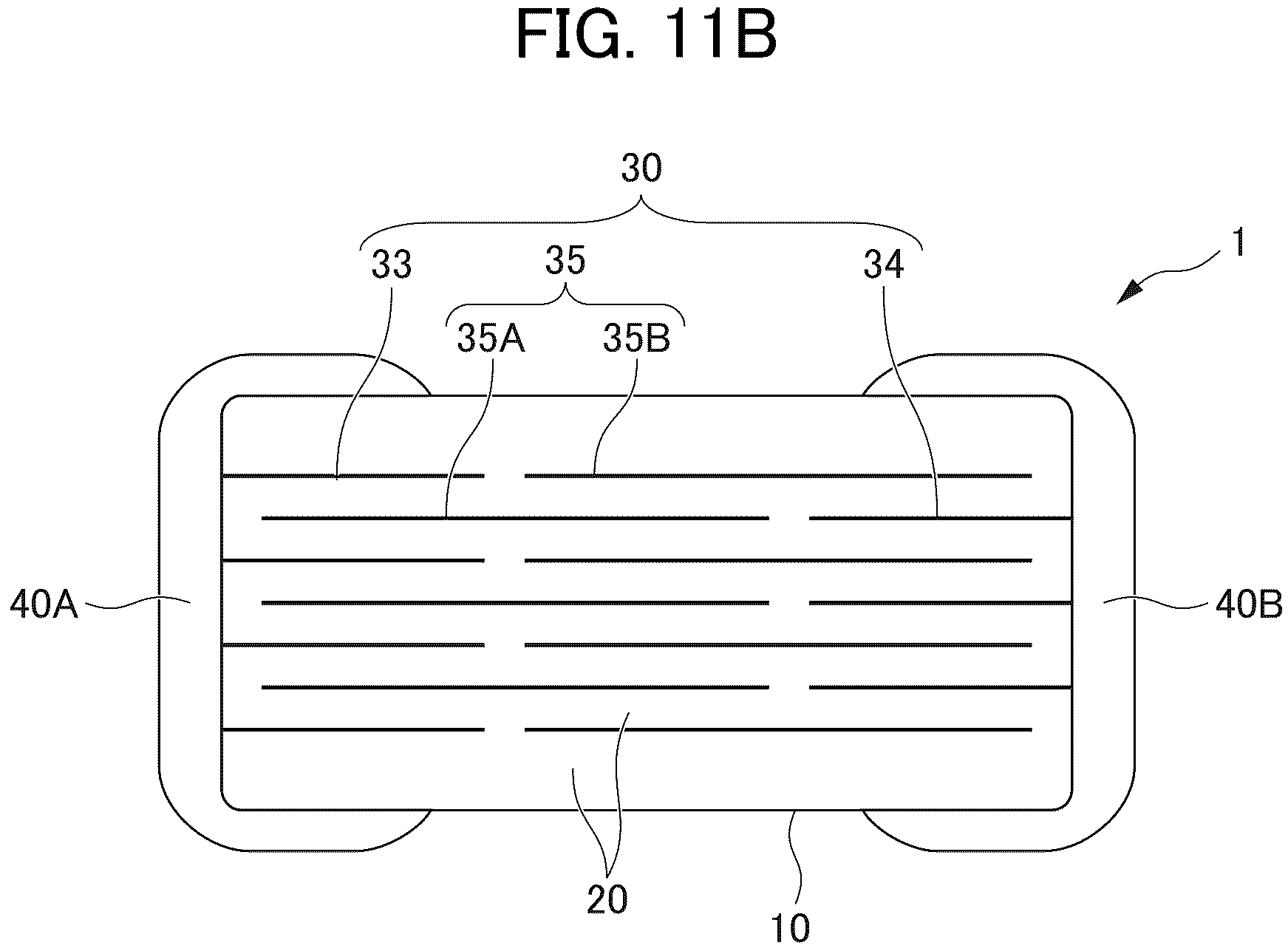 Patent US11810726 Figure 12 – Multilayer ceramic capacitor