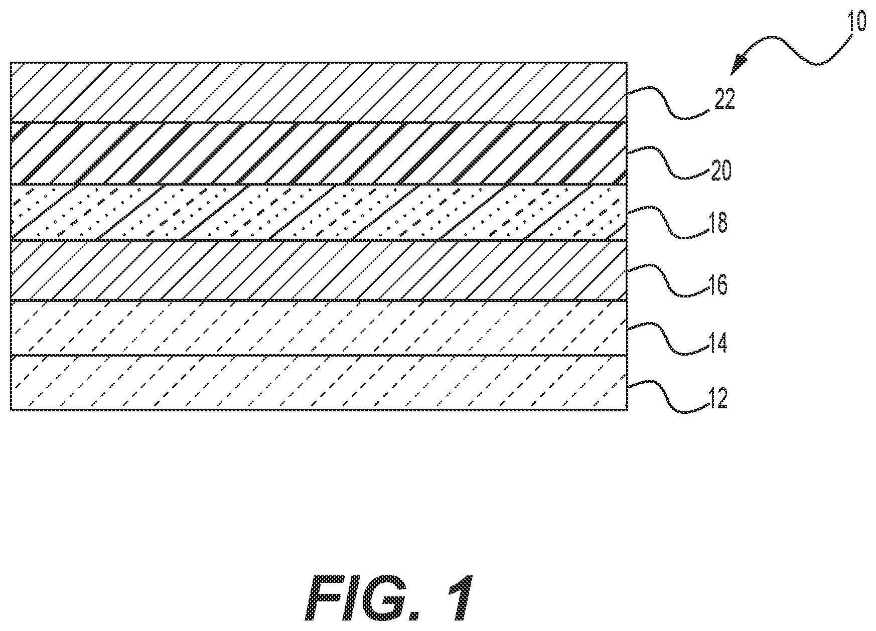 Patent US11810730 Figure 1 – Hybrid perovskite solar cell with organoselenium-based polymer hole transport layer