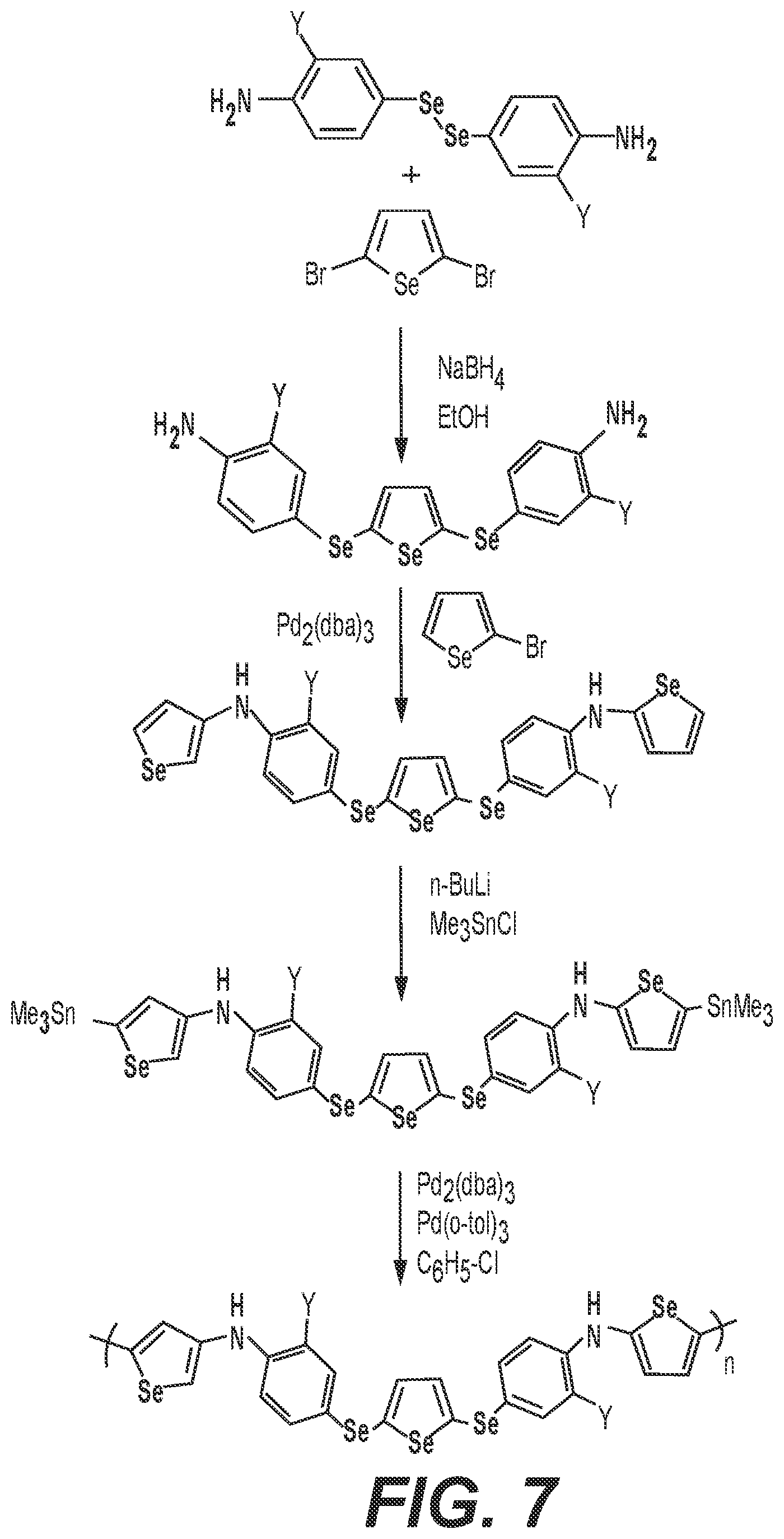 Patent US11810730 Figure 7 – Hybrid perovskite solar cell with organoselenium-based polymer hole transport layer